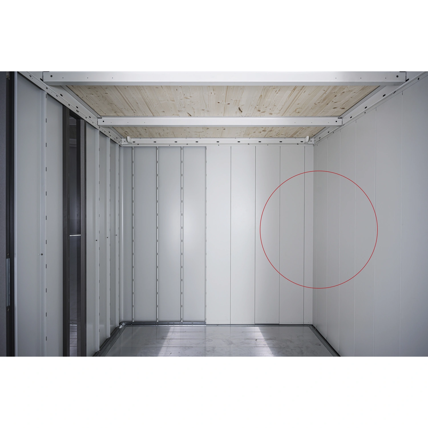 Gerätehaus-Innenwand »Neo«, Gr. 1A, BxH: 27,9 x 51,7 cm, Standardtür