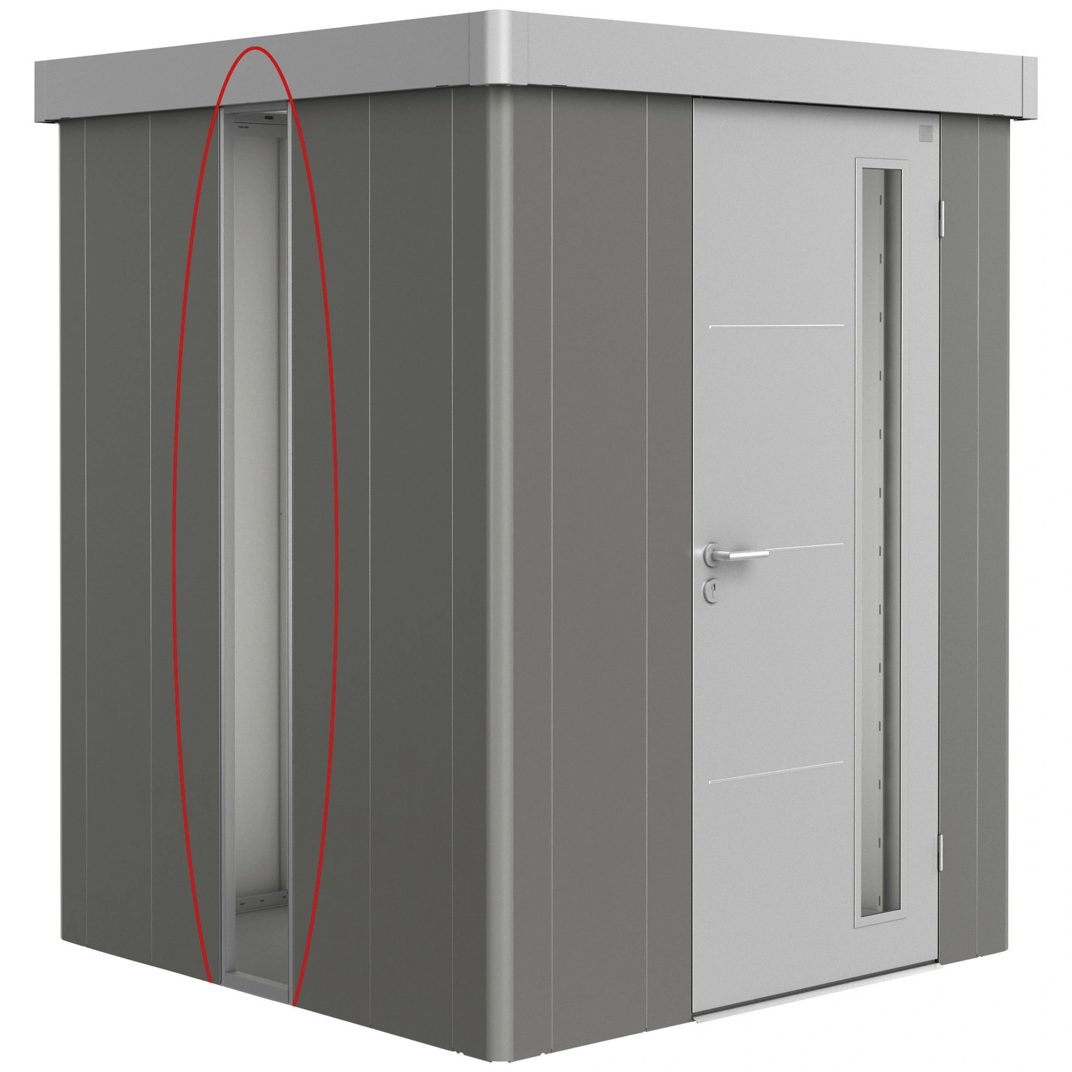 Lichtpaneel »Neo«, getönt, LxB: 32 x 207 cm, quarzgrau-metallic