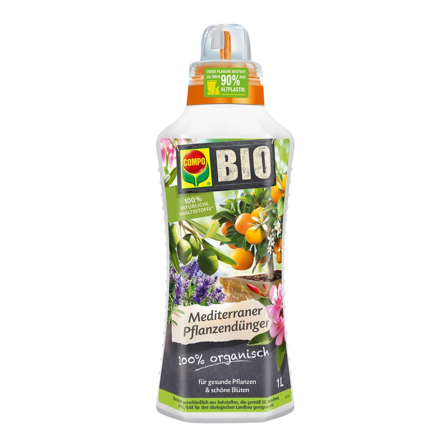 Mediterraner Pflanzendünger, 1 Liter, Bio-Qualität