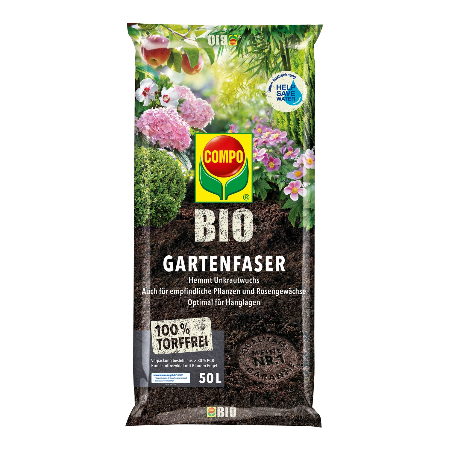 Bodenverbesserer, 50 Liter, Bio-Qualität, ohne Torf und Gerbsäuren