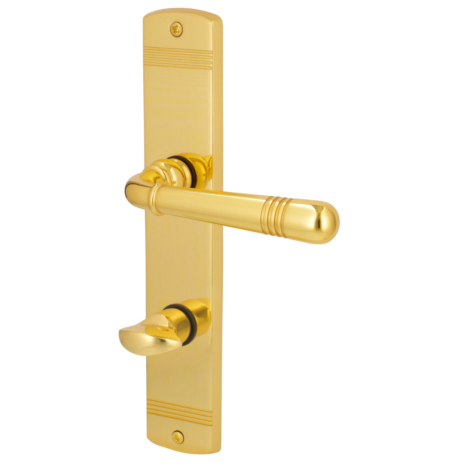 Langschild-Garnitur, LxB: 233 x 45 mm, mit WC-Lochung