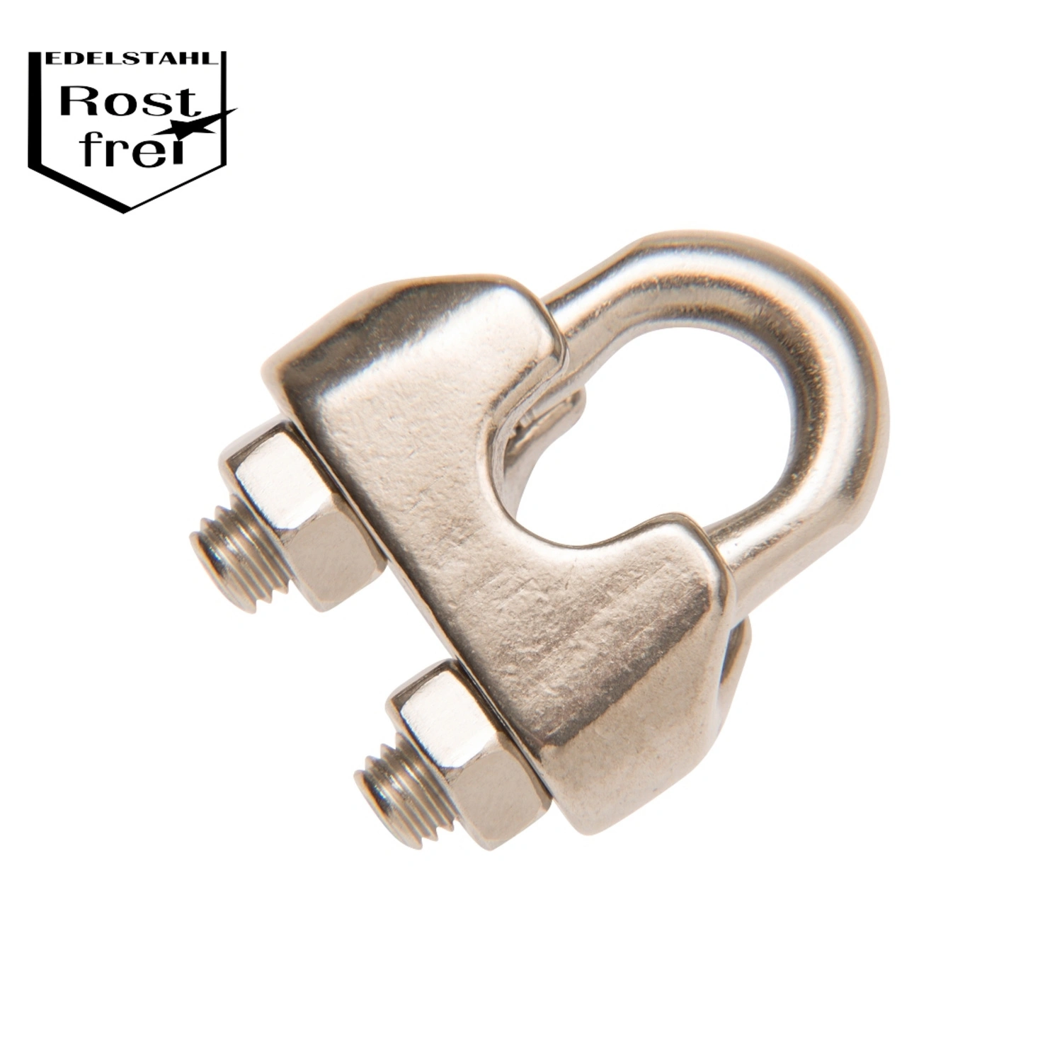 Seilklemme, Ø: 4 mm, rostfrei, 2 Stück