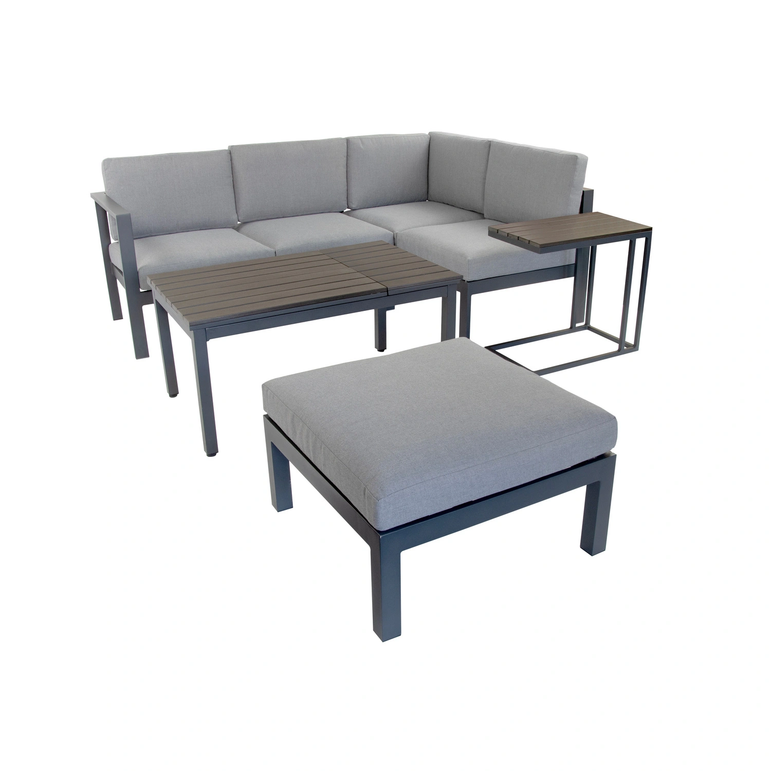 Loungeset »Braga«, 4 Sitzplätze, Aluminium, inkl. Auflagen