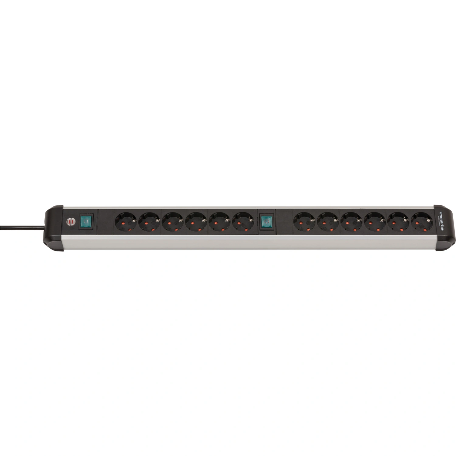 Premium-Alu-Line Steckdosenleiste 12-fach 3m