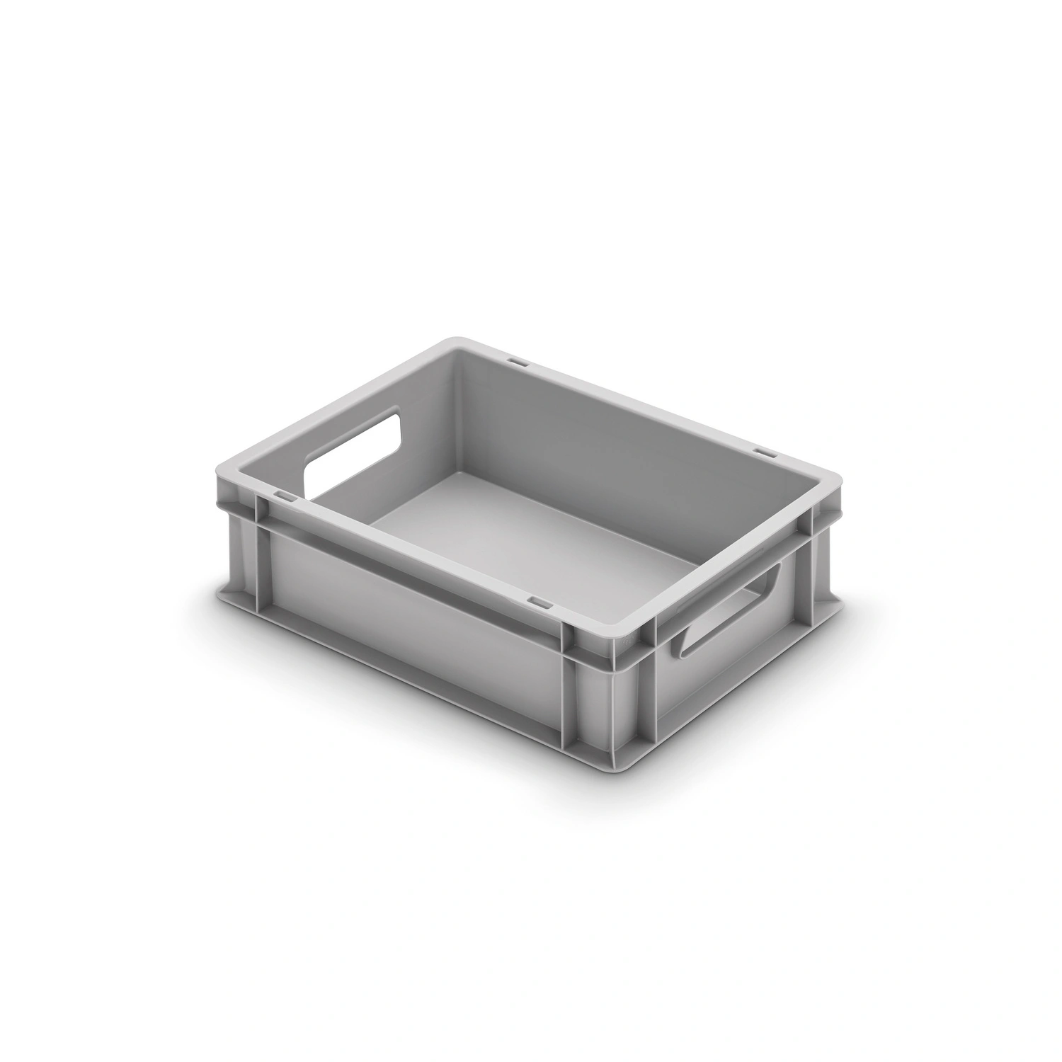 Kunststoffbox, geschlossen, BxHxL: 40 x 12 x 30 cm, grau