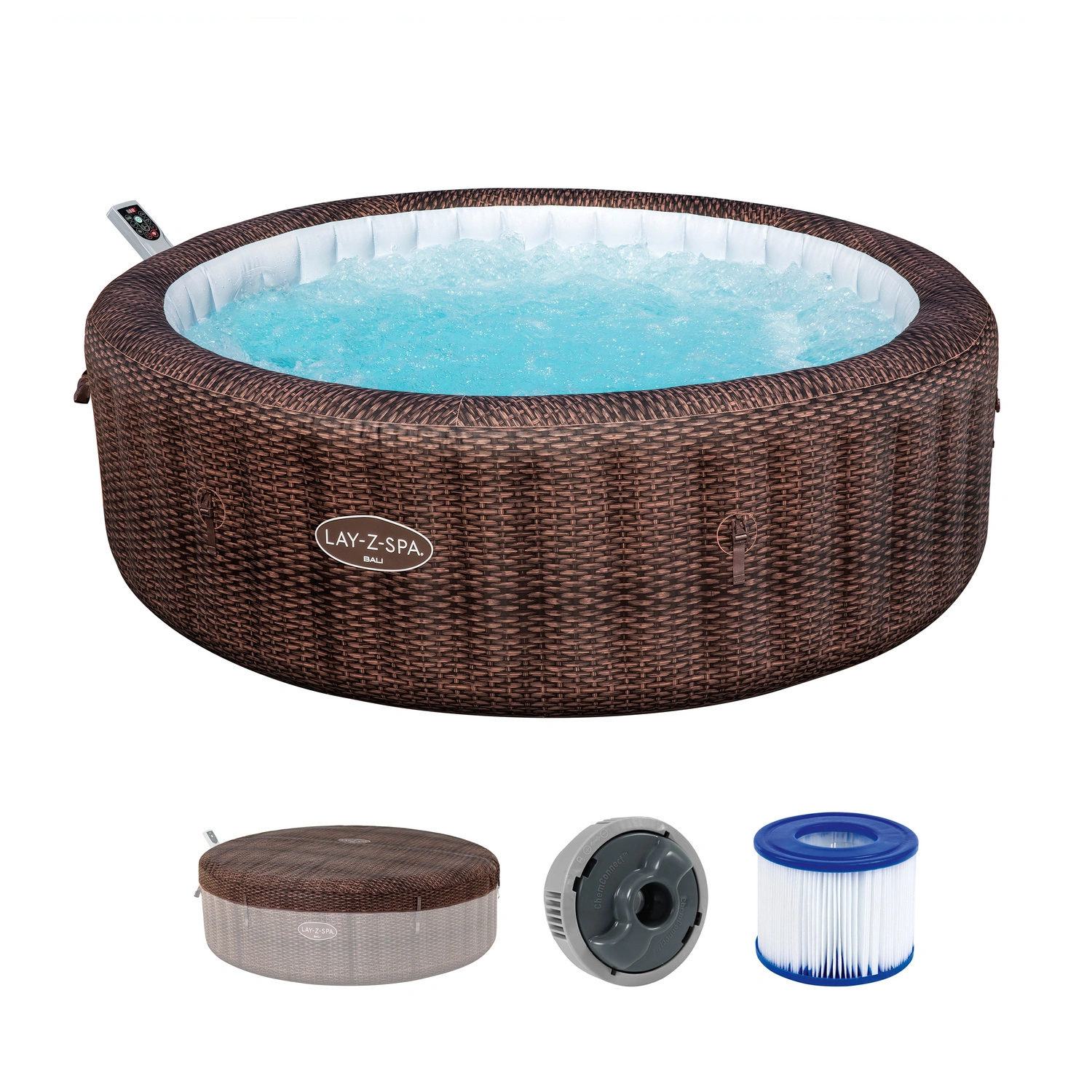 Whirlpool »LAY-Z-SPA® Bali AirJet™«, Energiespar-Whirlpool, für 7 Personen, Ø 216 x 71 cm