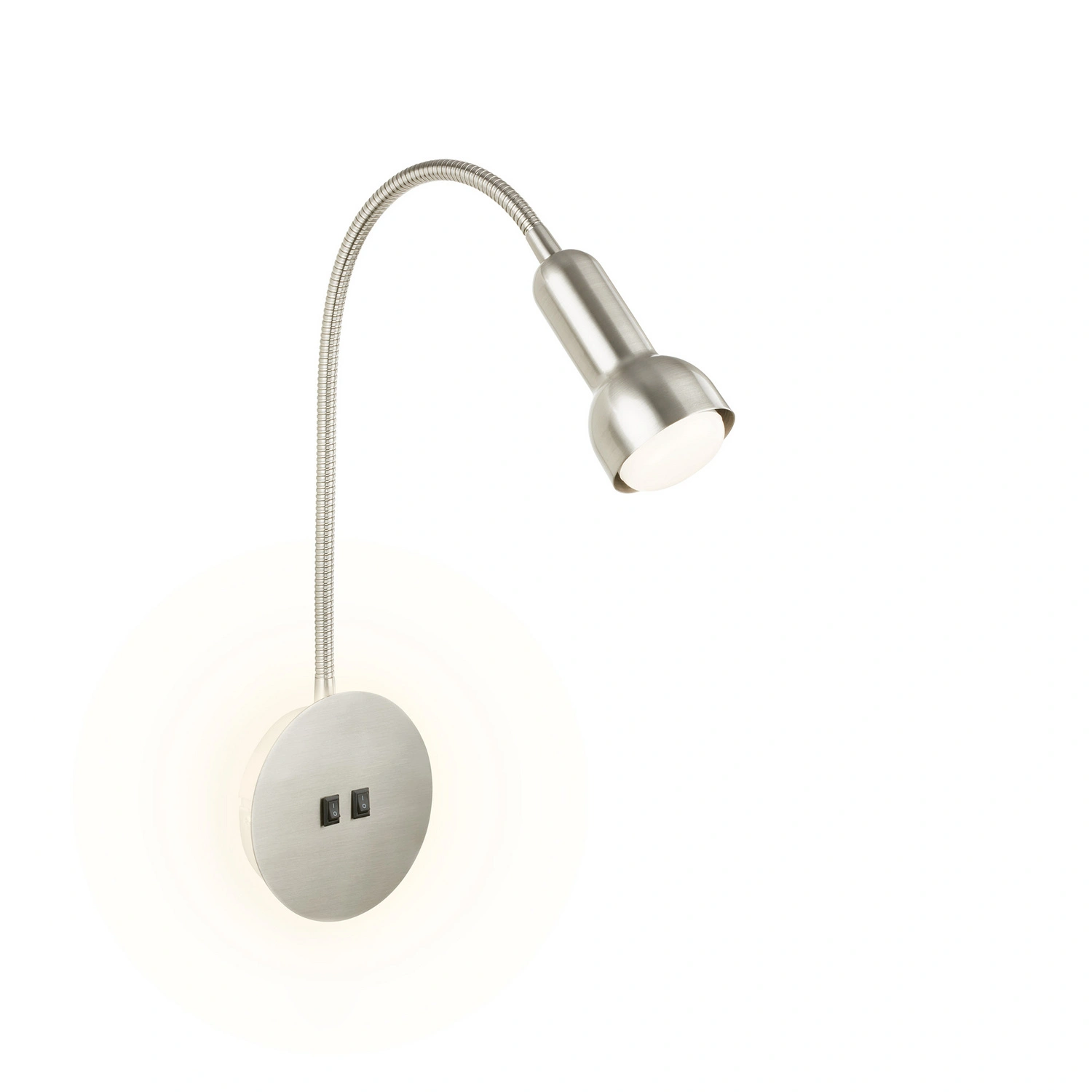 LED-Wand- und Deckenleuchte, 39 x 12 x 19 cm, matt-nickel, ohne Leuchtmittel, Backlight-Effekt