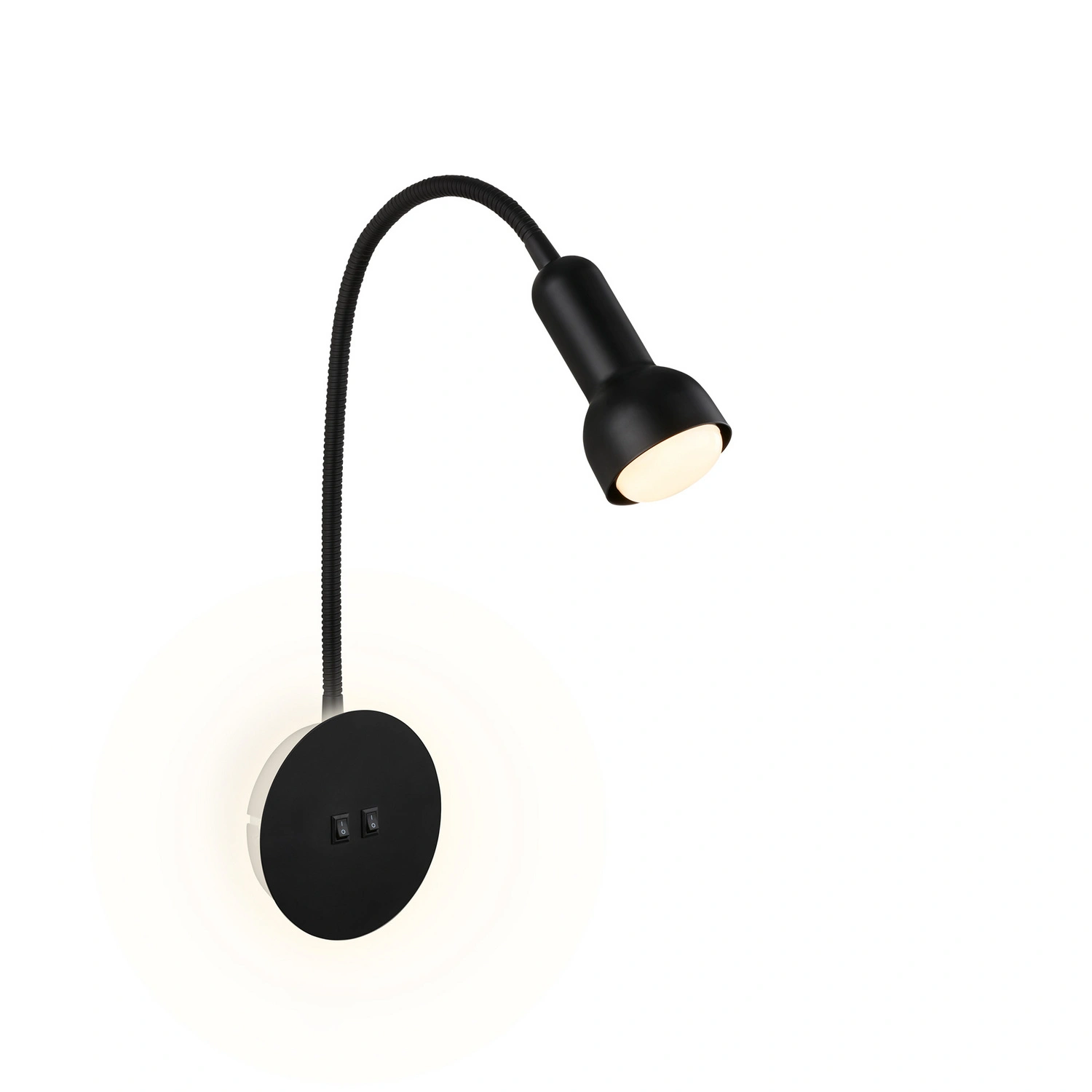 LED-Wand- und Deckenleuchte, 39 x 12 x 19 cm, schwarz, ohne Leuchtmittel, Backlight-Effekt