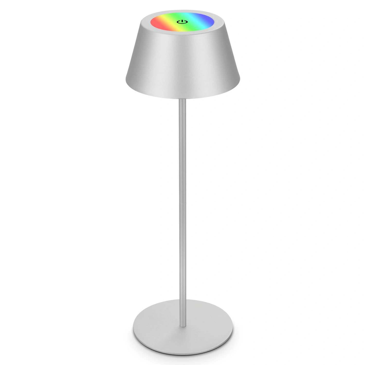 Tischleuchte, Höhe: 38cm, chrom-matt
