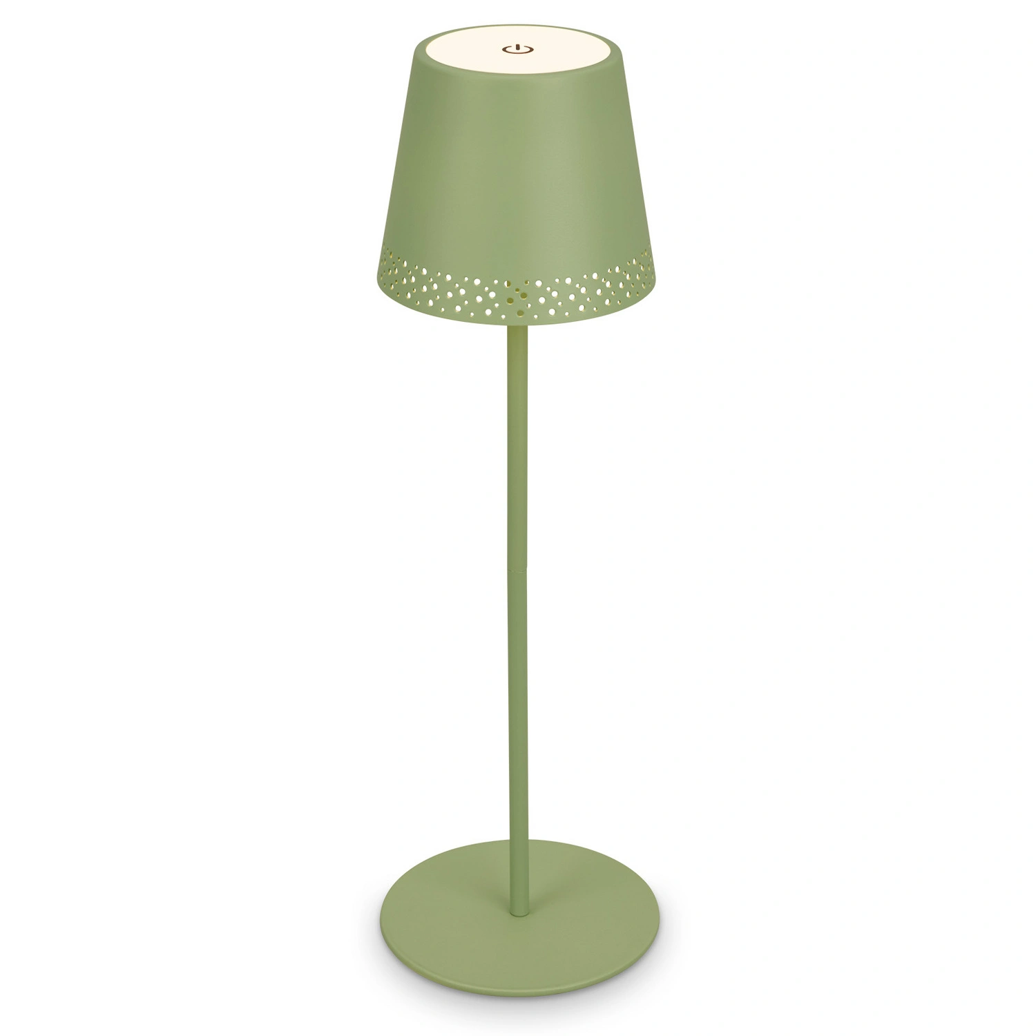 Tischleuchte, Höhe: 38cm, grün