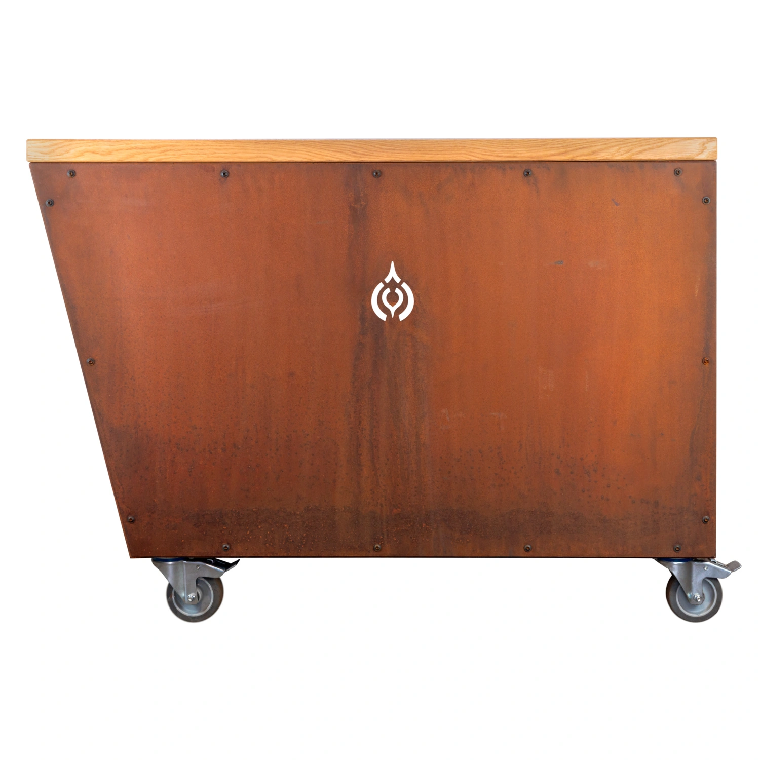 Ablagetisch, »FLARE Sideblock«, LxBxH: 120x60x85 cm, Stahl, orange