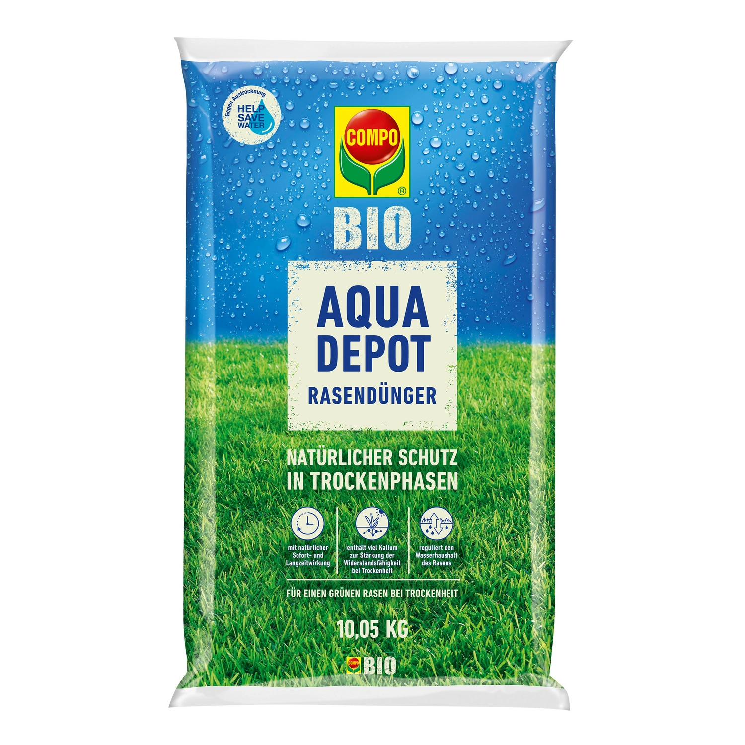 Rasendünger, BIO Aqua Depot, 10,05 kg