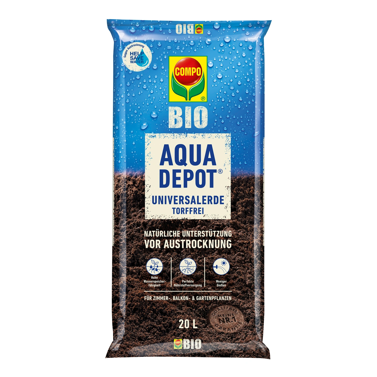 Erde, BIO Aquadepot, 20 l
