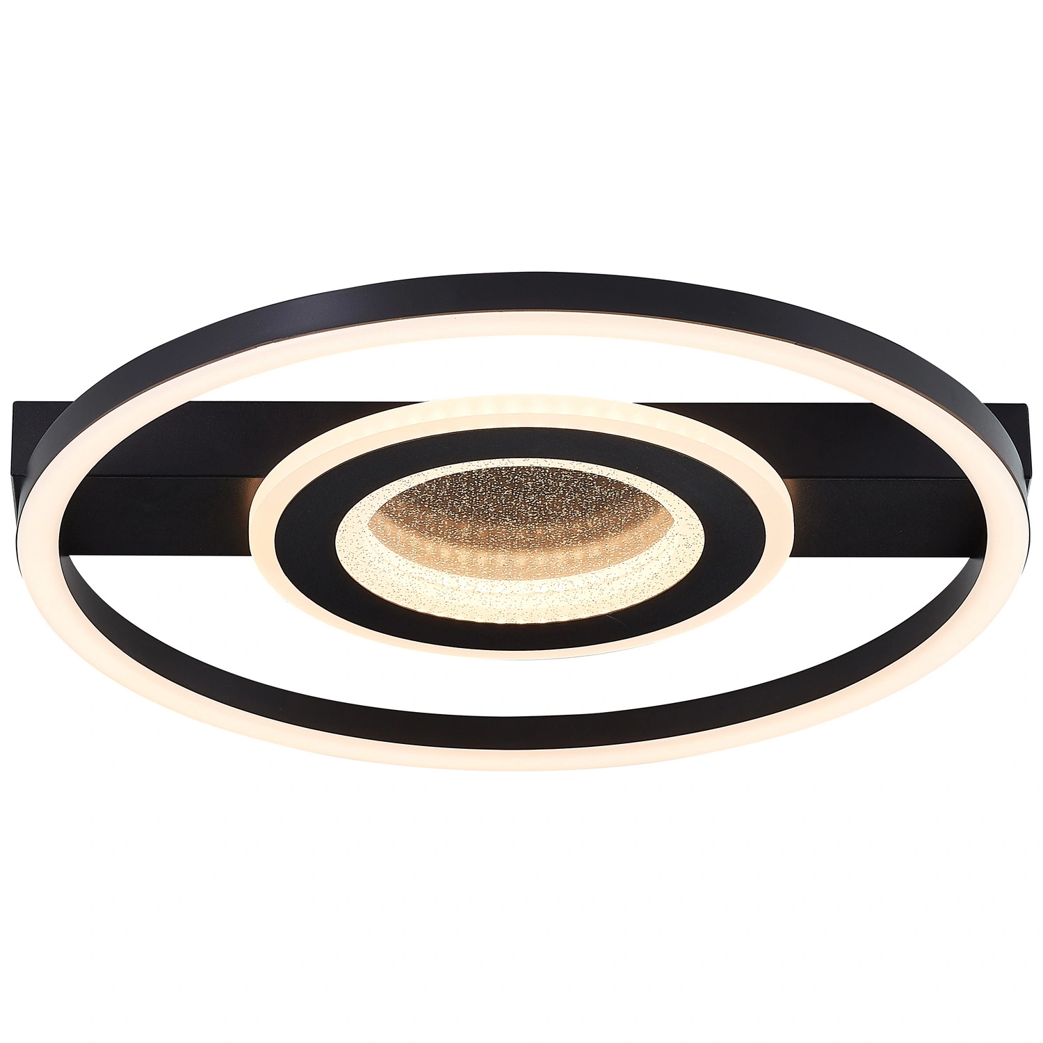 LED-Deckenleuchte »Queens«, 26W, 2400lm, 3000K, Metall/Kunststoff, schwarz