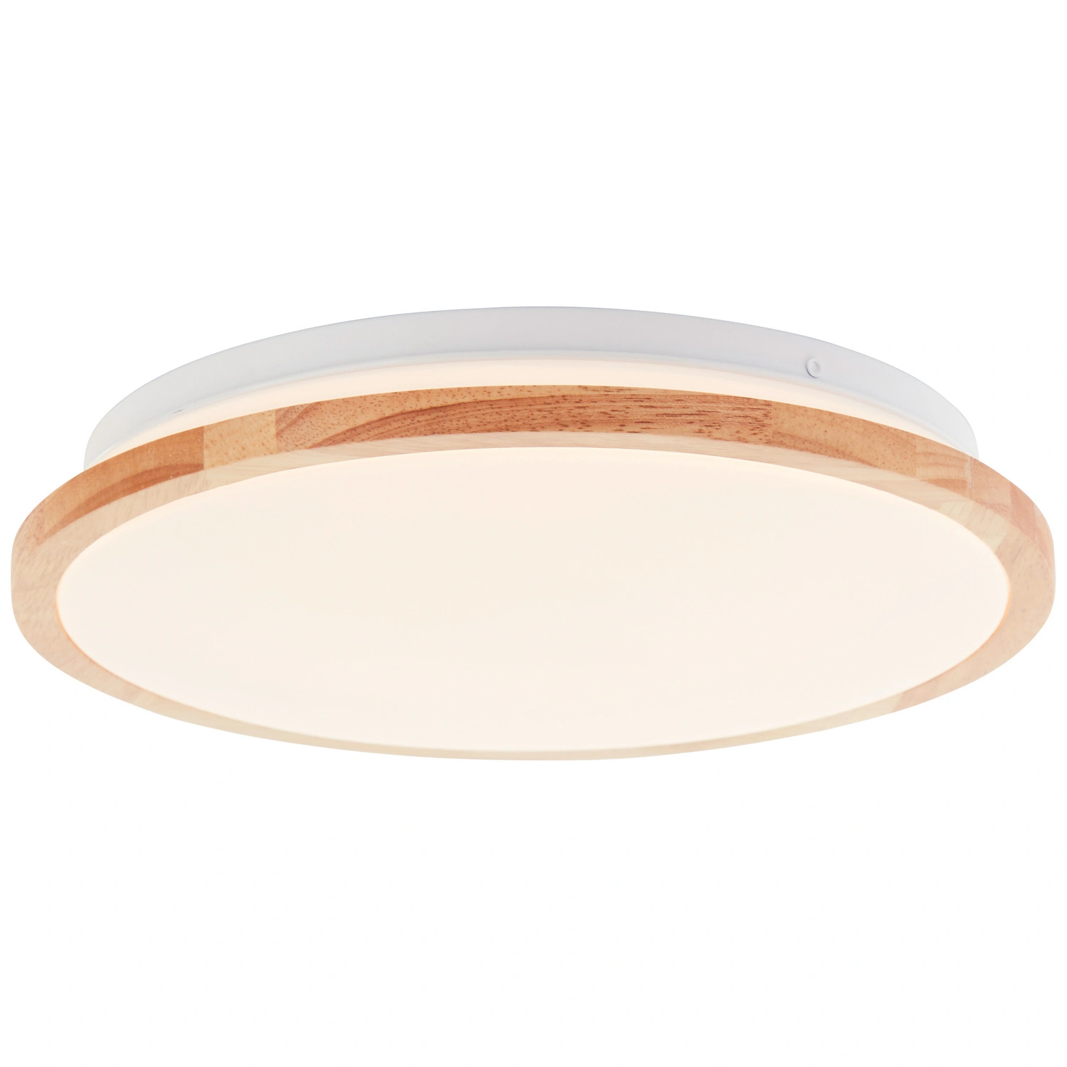 LED-Deckenleuchte »Bario«, 18W, 2000lm, 3000K, Metall/Holz/Kunststoff, weiß/holzfarben
