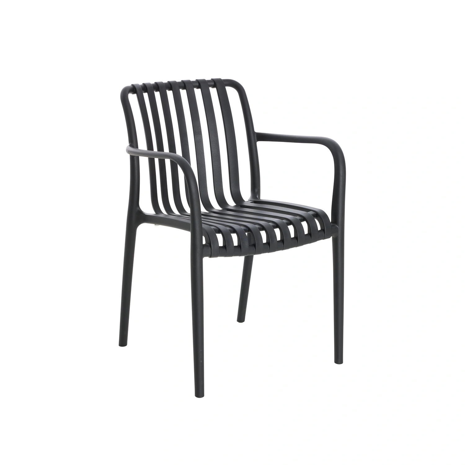Stapelstuhl »Rosika«, BxTxH: 56 x 42/58 x 81 cm, Kunststoff, schwarz