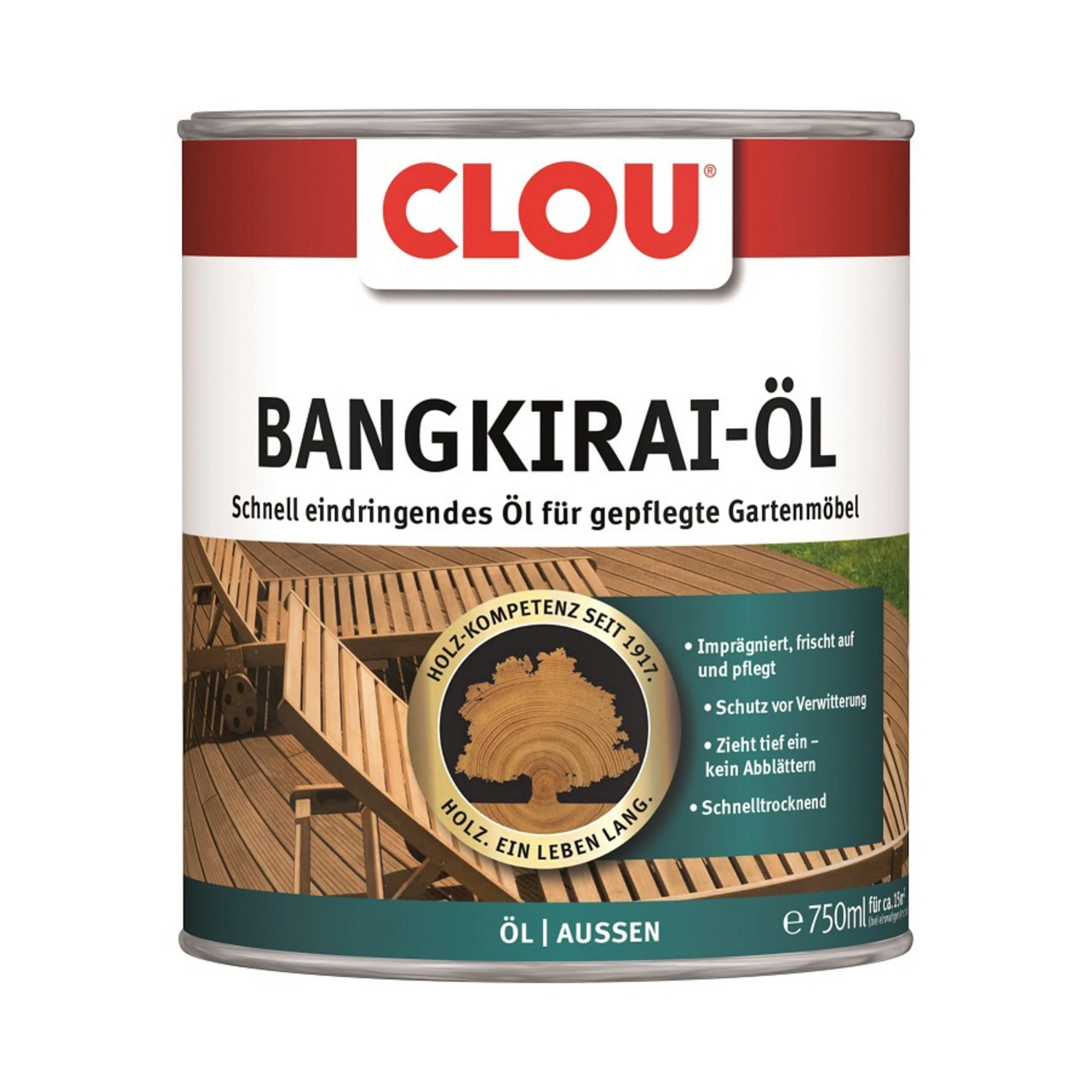 Holzöl, 0,75 l, Bangkirai, für ca. 20 m²/l