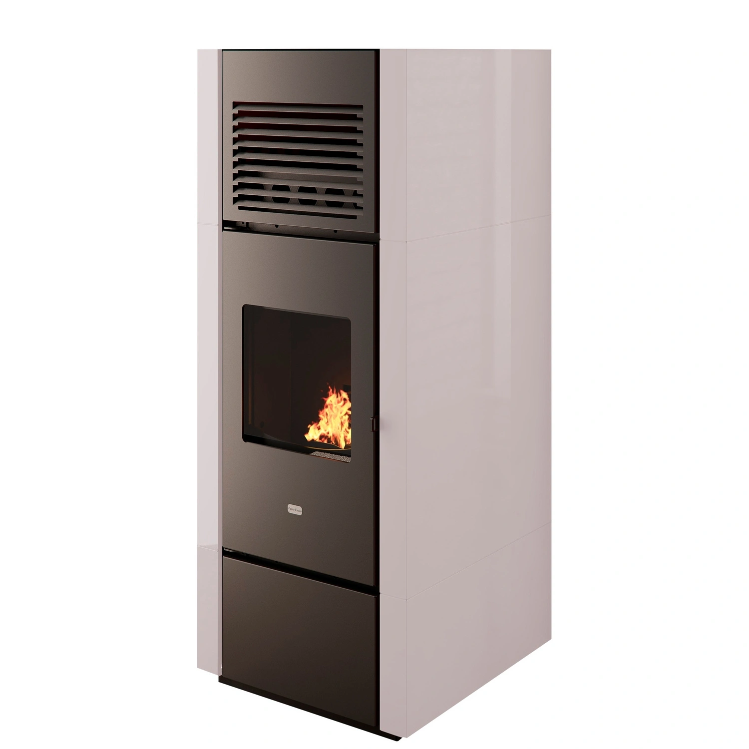 Pelletofen »Nia«, 14 kW, BxHxT: 51,4 x 116,7 x 51,3 cm, weiß, WiFi-fähig
