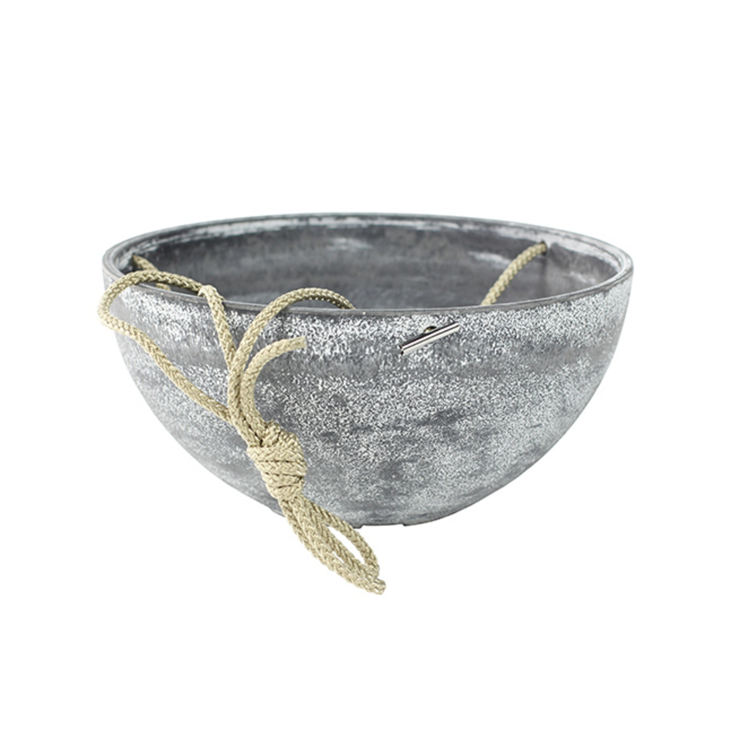 Blumentopf, ØxH: 25 x 12 cm, grau