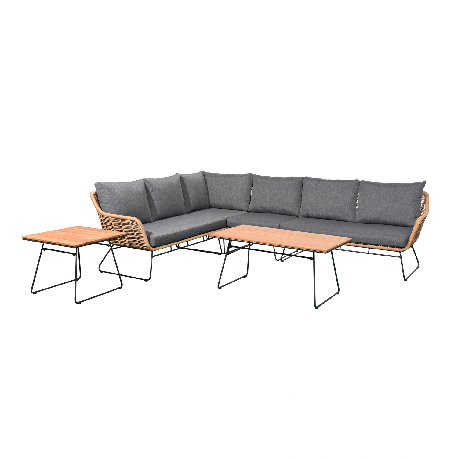 Loungeset »Montreux«, 5 Sitzplätze, Stahl, inkl. Auflagen
