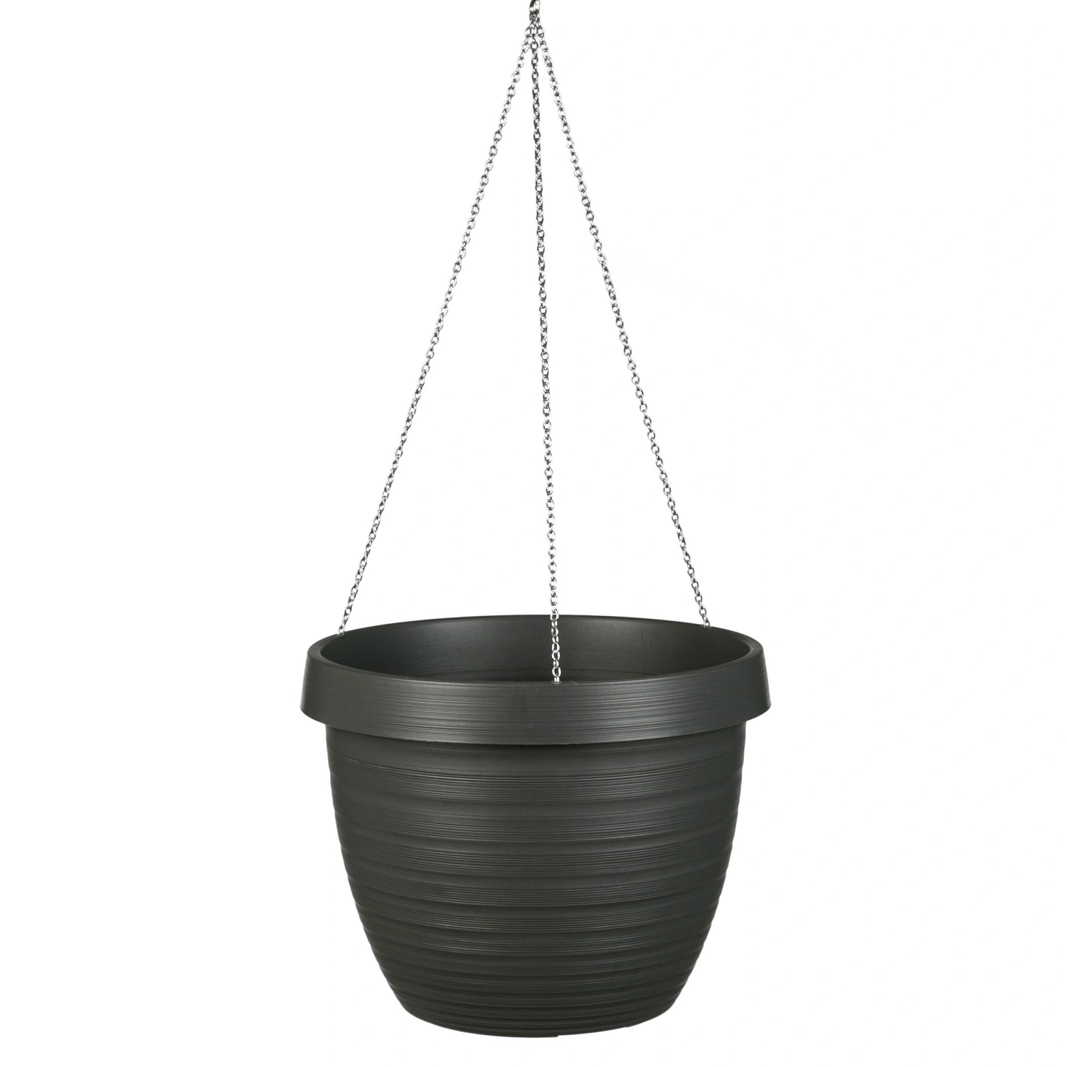 Blumenampel »Catania«, 24,1 x 18,6 cm (BxH), Kunststoff, metallgrau