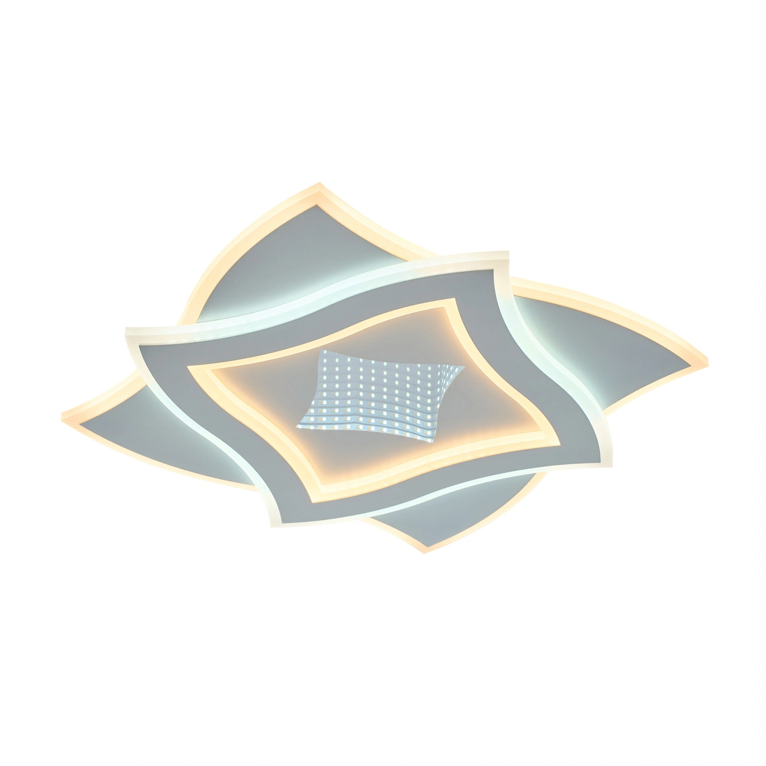 LED-Deckenleuchte »Pernilla«, 40 W, 4500 lm, 3D-Effekt, Metall/Kunststoff, weiß