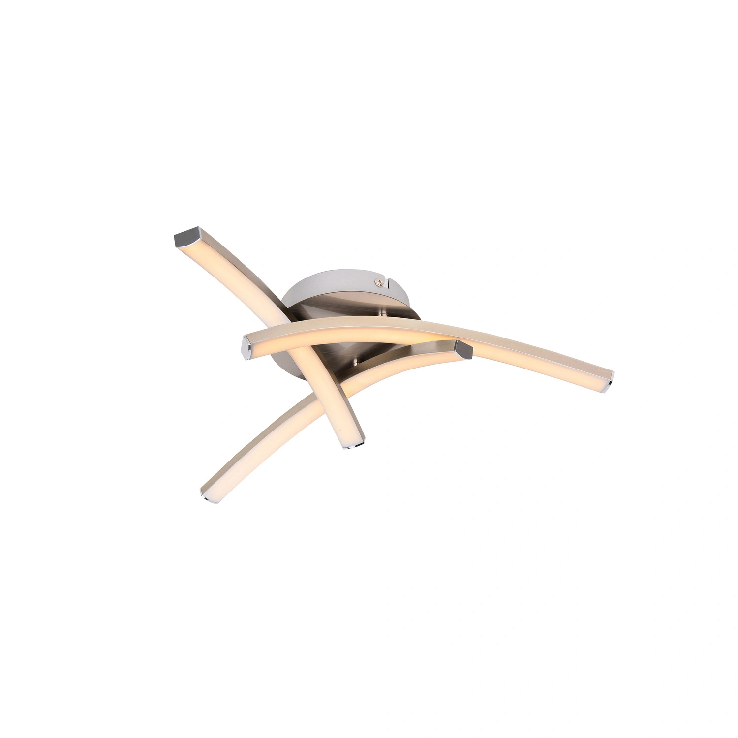 LED-Deckenleuchte »Trilo«, 12 W, 1200 lm, 3000K, Metall/Kunststoff, nickel