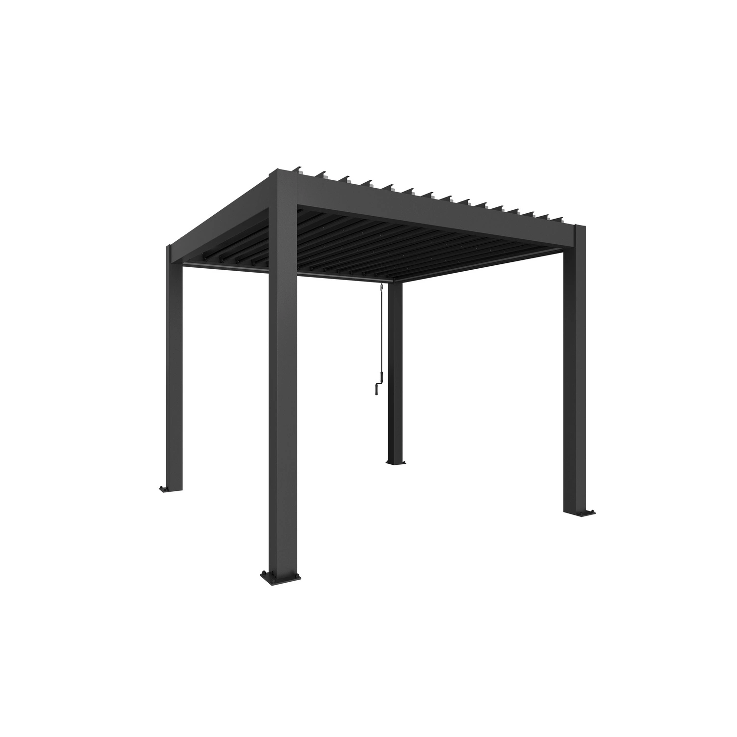 Pergola »Gr. 3×3«, BxHxT: 312 x 255 x 312 cm, dunkelgrau-metallic
