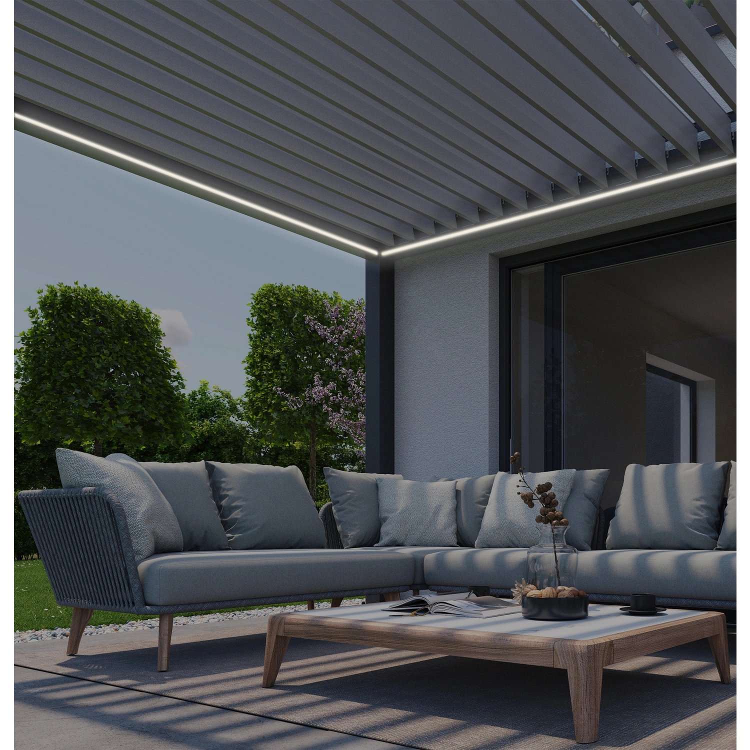 LED-Leuchten-Set, Zubehör für: Pergola Gr. 4×3,5