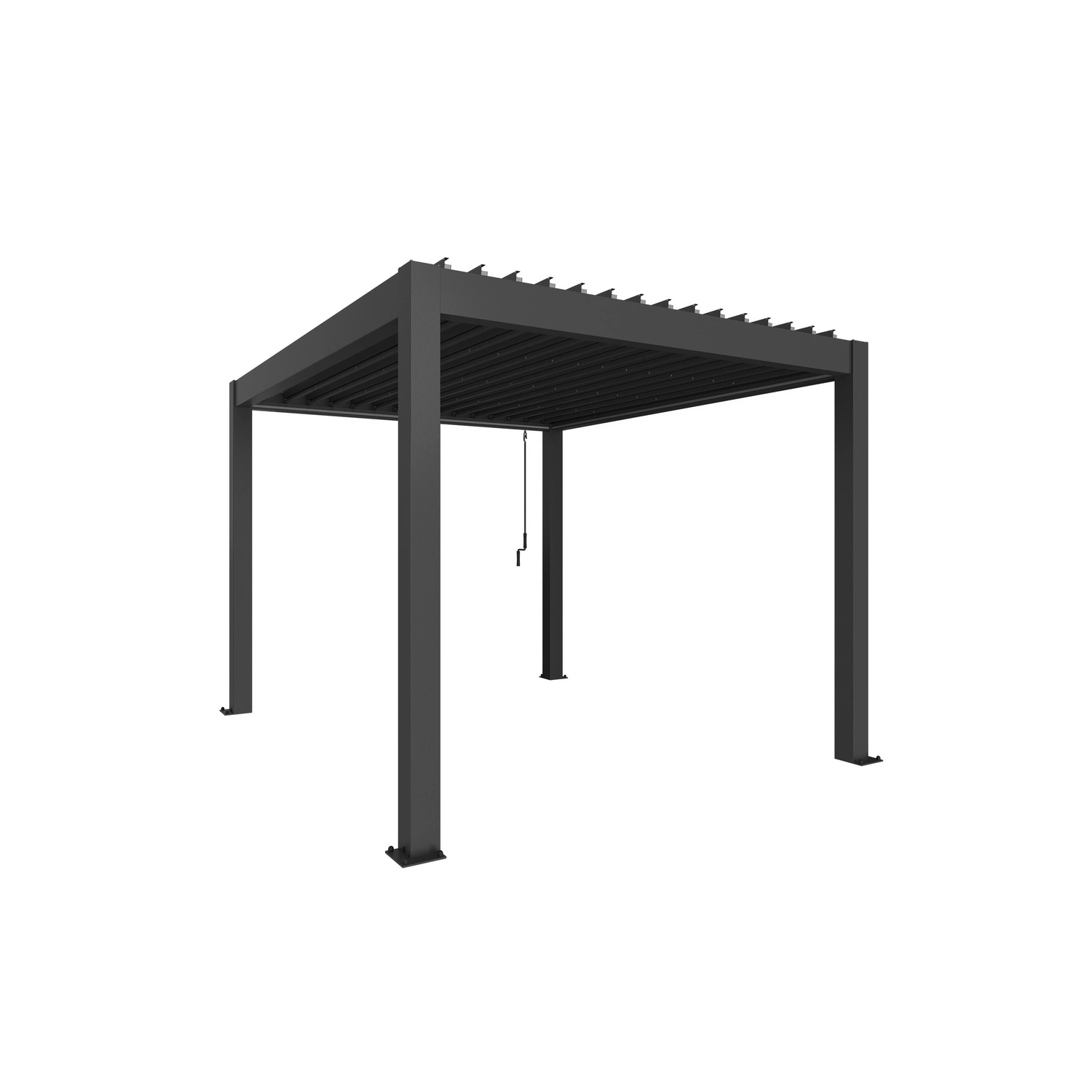 Pergola »Gr. 3×3,5«, BxHxT: 312 x 255 x 367,5 cm, dunkelgrau-metallic