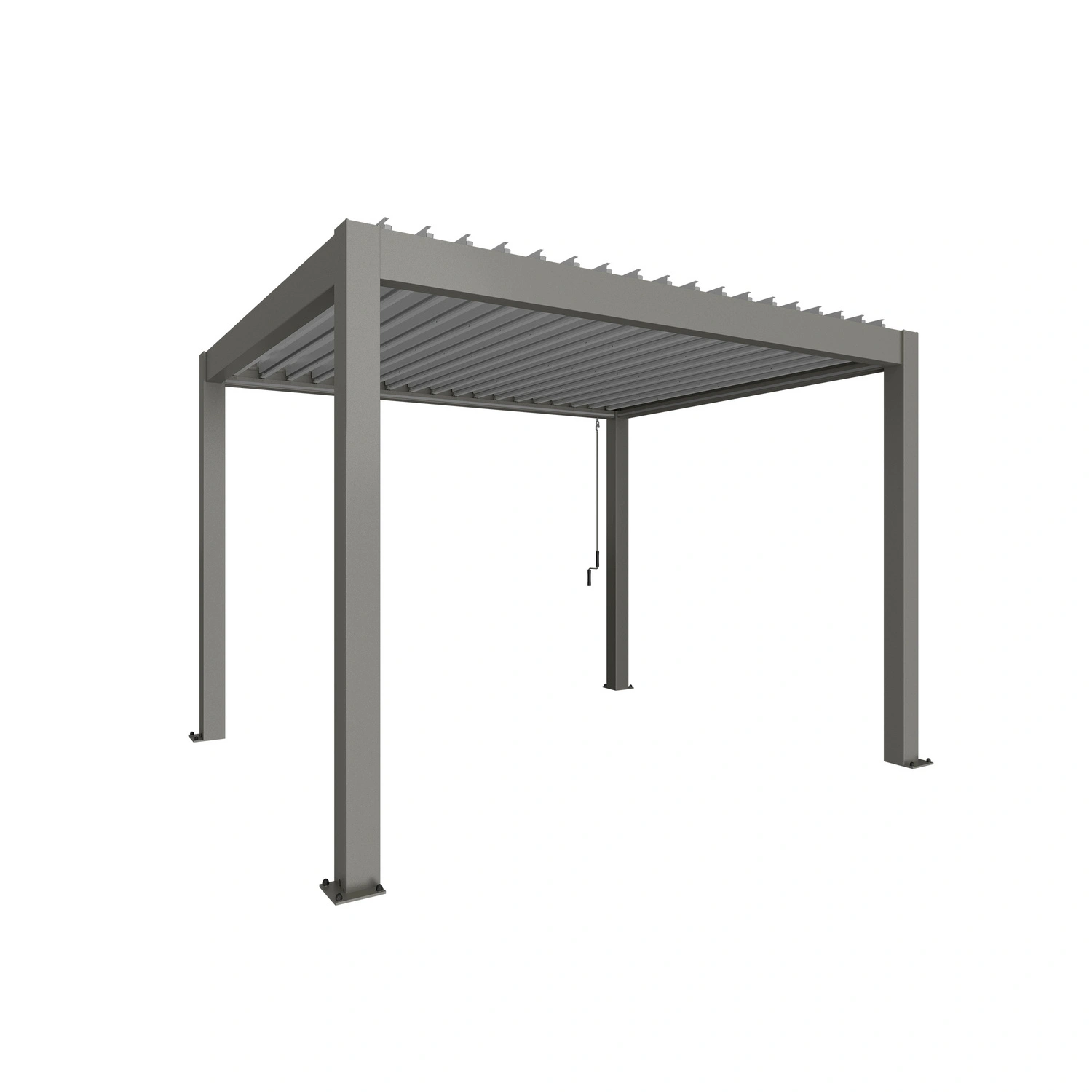 Pergola »Gr. 3,5×3«, BxHxT: 367,5 x 255 x 312 cm, silber-metallic