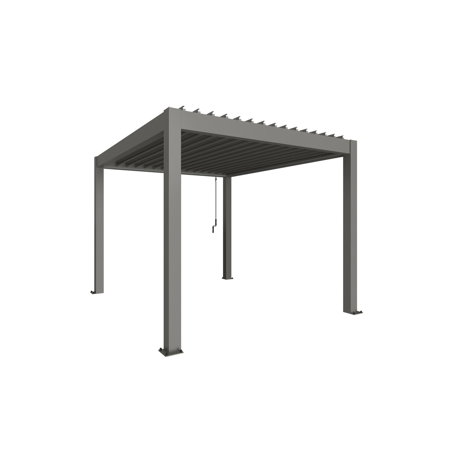 Pergola »Gr. 3×3,5«, BxHxT: 312 x 255 x 367,5 cm, quarzgrau-metallic