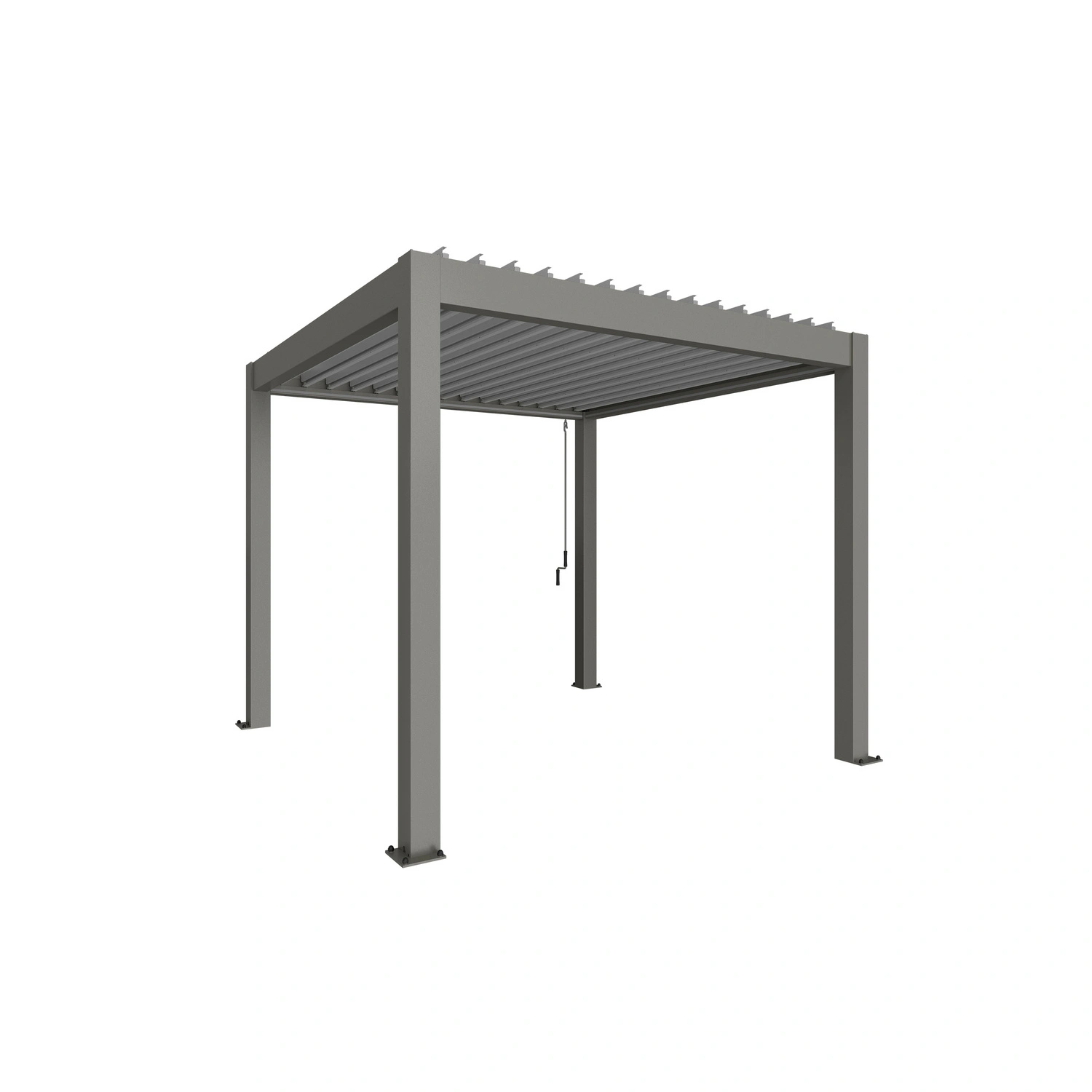 Pergola »Gr. 3×3«, BxHxT: 312 x 255 x 312 cm, silber-metallic