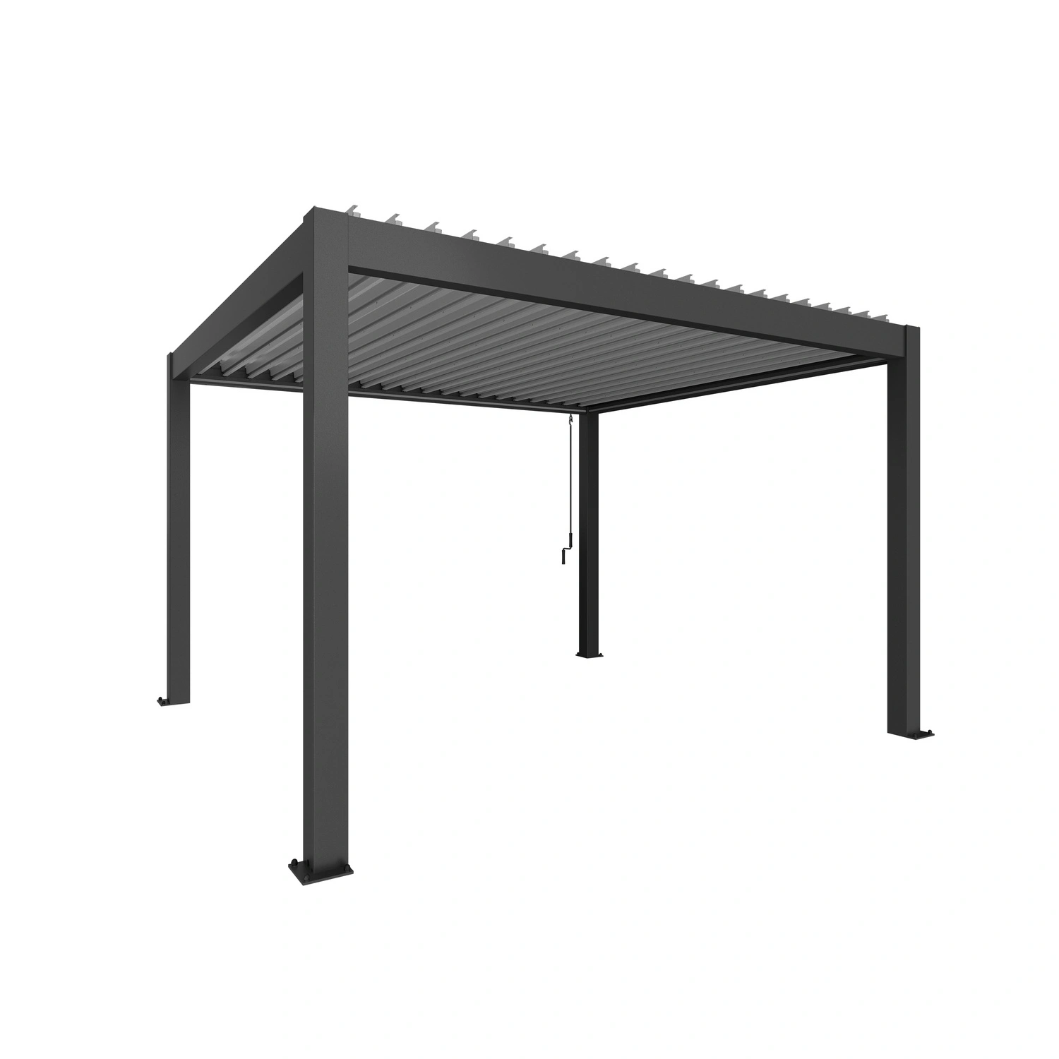 Pergola »Gr. 4×3,5«, BxHxT: 404,5 x 255 x 367,5 cm, silber-metallic
