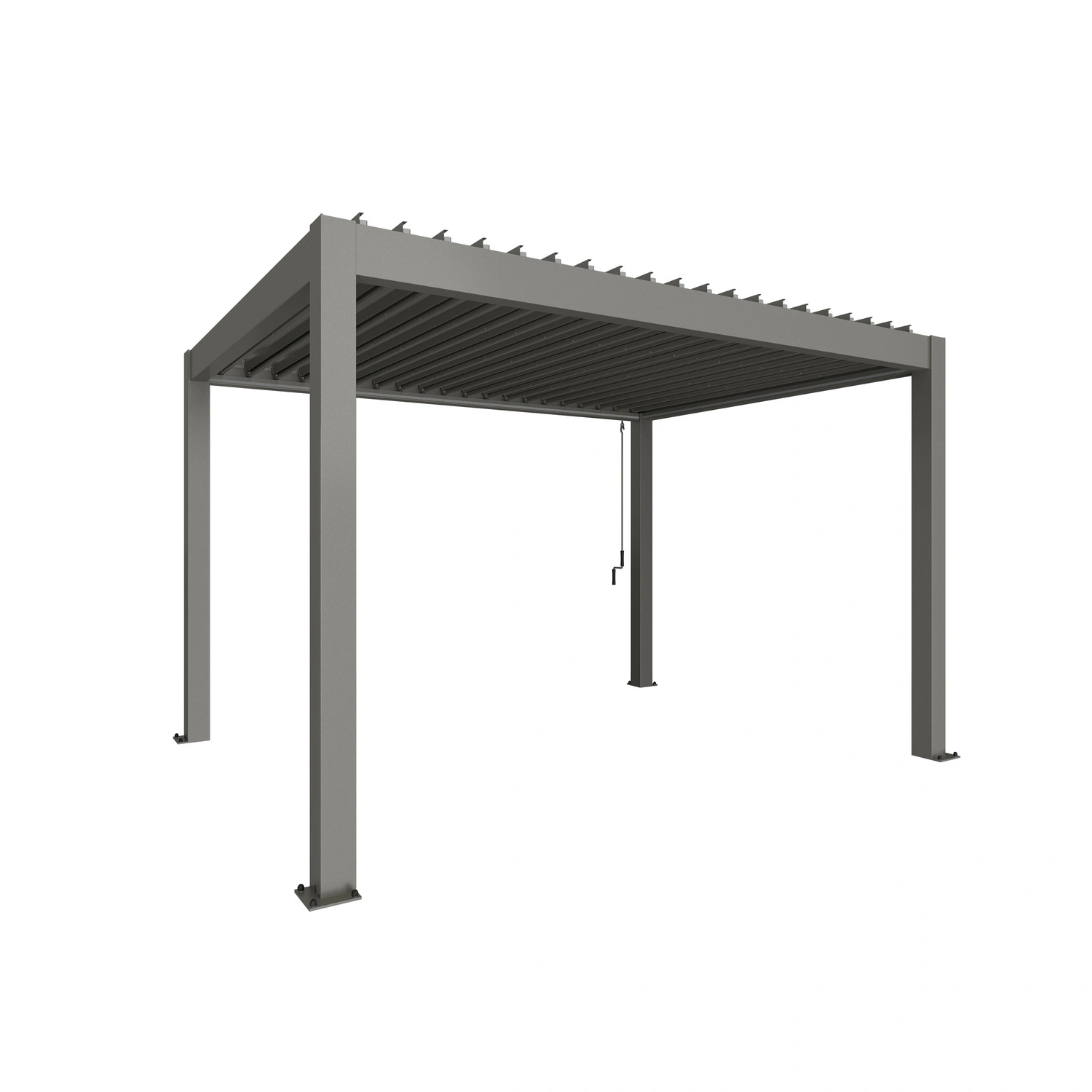 Pergola »Gr. 4×3«, BxHxT: 404,5 x 255 x 312 cm, quarzgrau-metallic