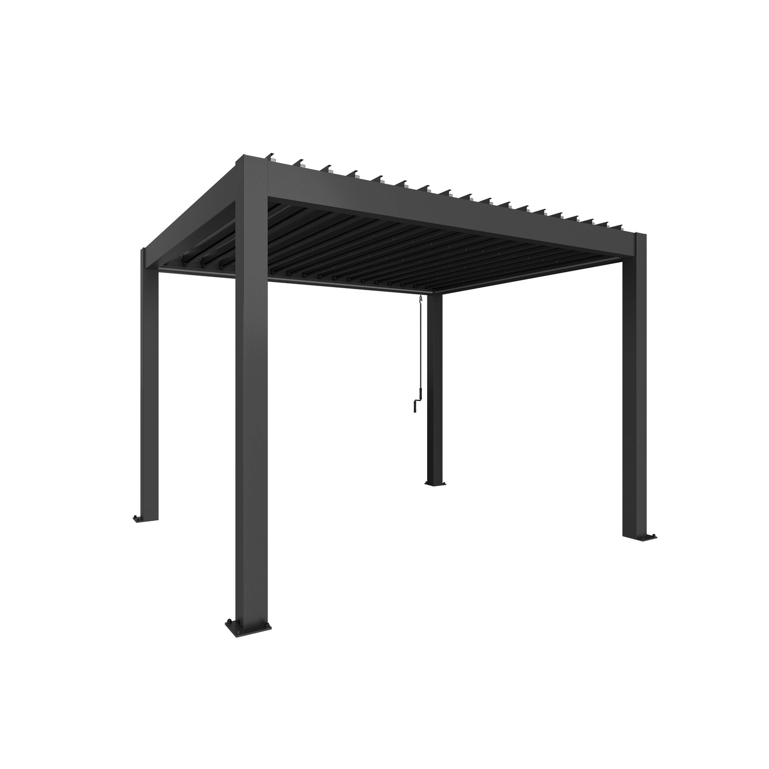 Pergola »Gr. 3,5×3«, BxHxT: 367,5 x 255 x 312 cm, dunkelgrau-metallic