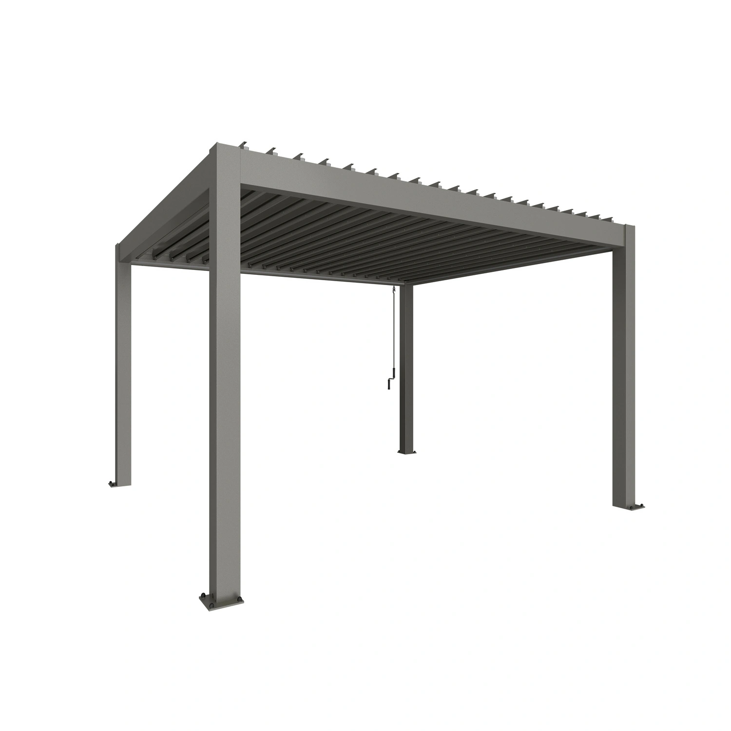 Pergola »Gr. 4×3,5«, BxHxT: 404,5 x 255 x 367 cm, quarzgrau-metallic