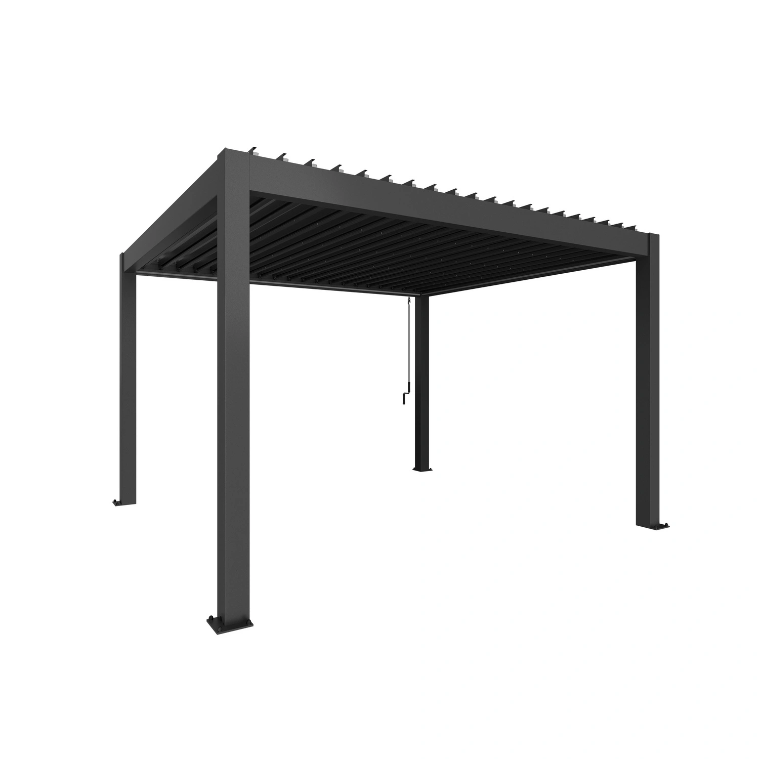 Pergola »Gr. 4×3,5«, BxHxT: 404,5 x 255 x 367,5 cm, dunkelgrau-metallic