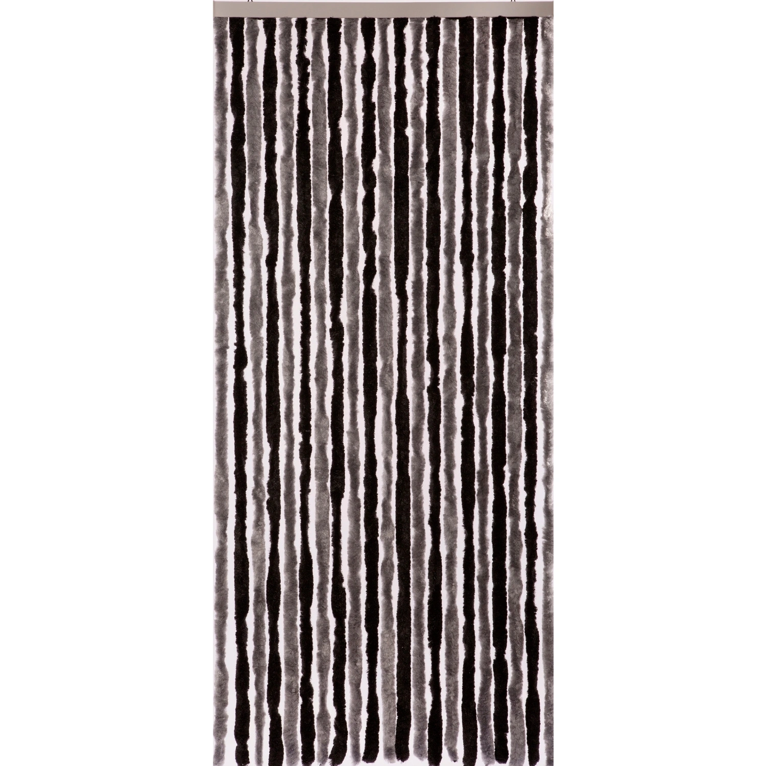Vorhang »Flauschi«, BxH: 90 x 200 cm, schwarz/grau