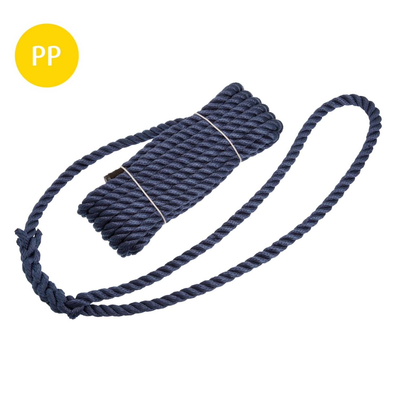 Festmacher, Ø: 12 mm, Länge: 8 m, marineblau