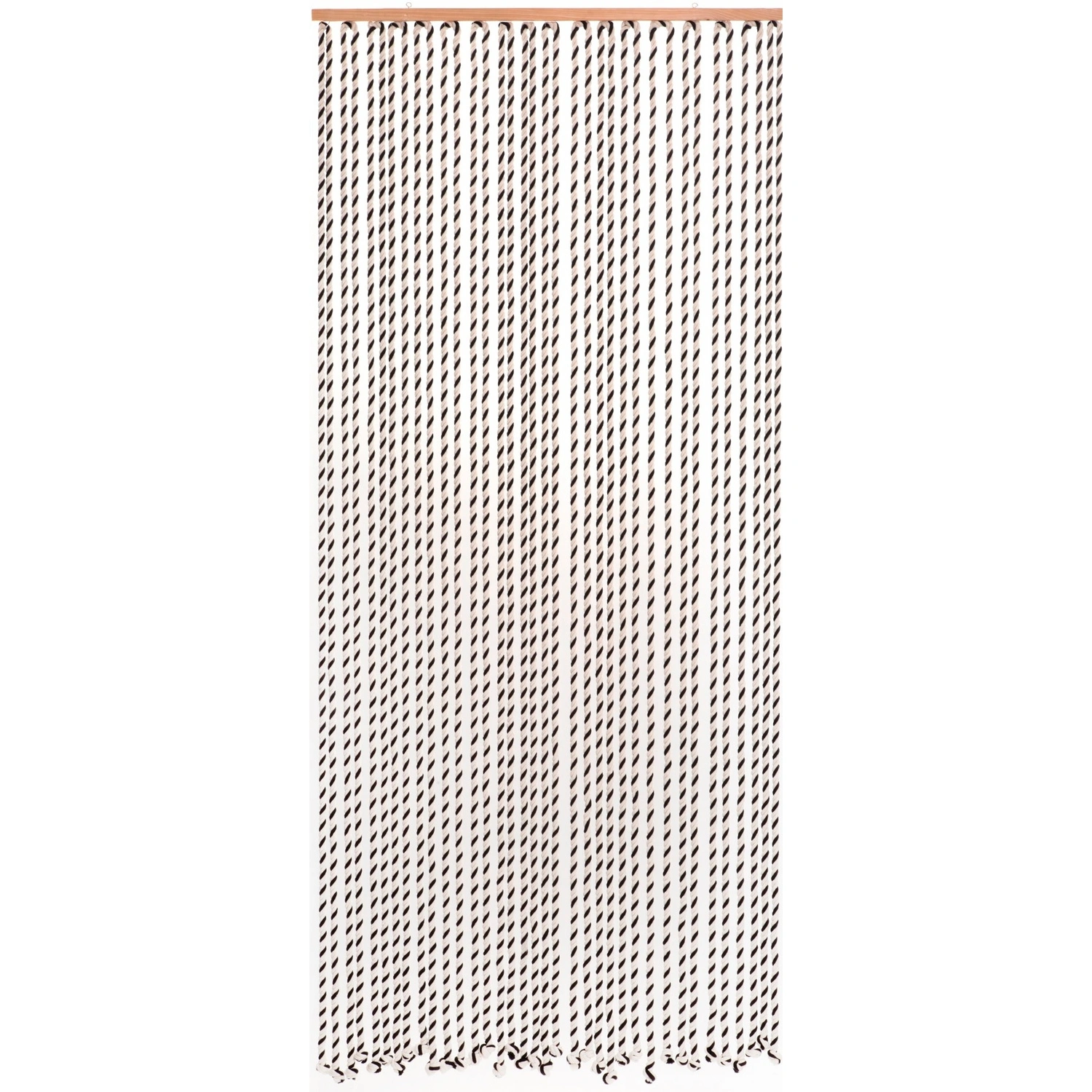 Vorhang, BxH: 90 x 200 cm, Streifen-Motiv, beige