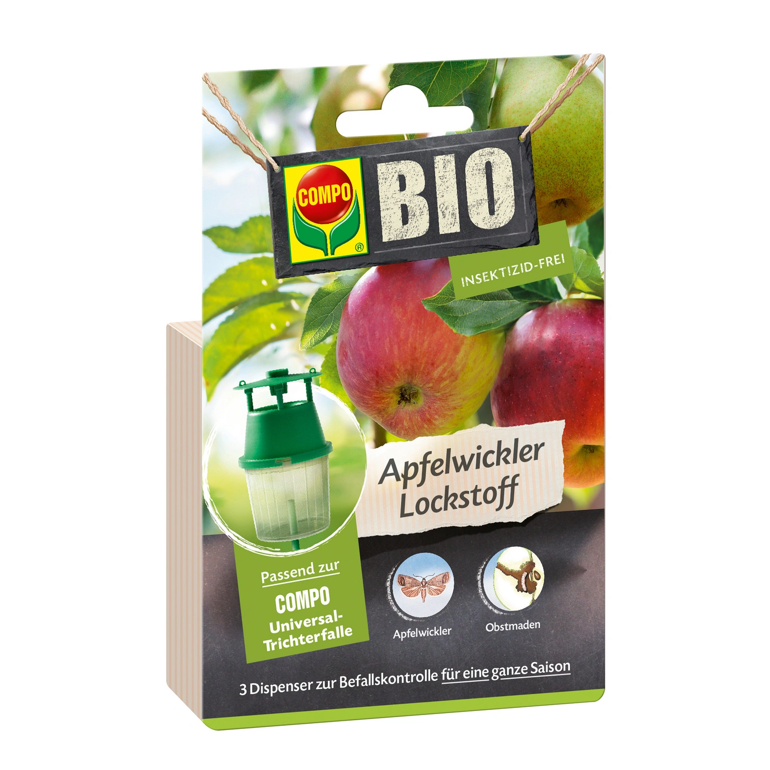 Biotechnische Falle, BIO Apfewickler Lockstoff, 3 Stück