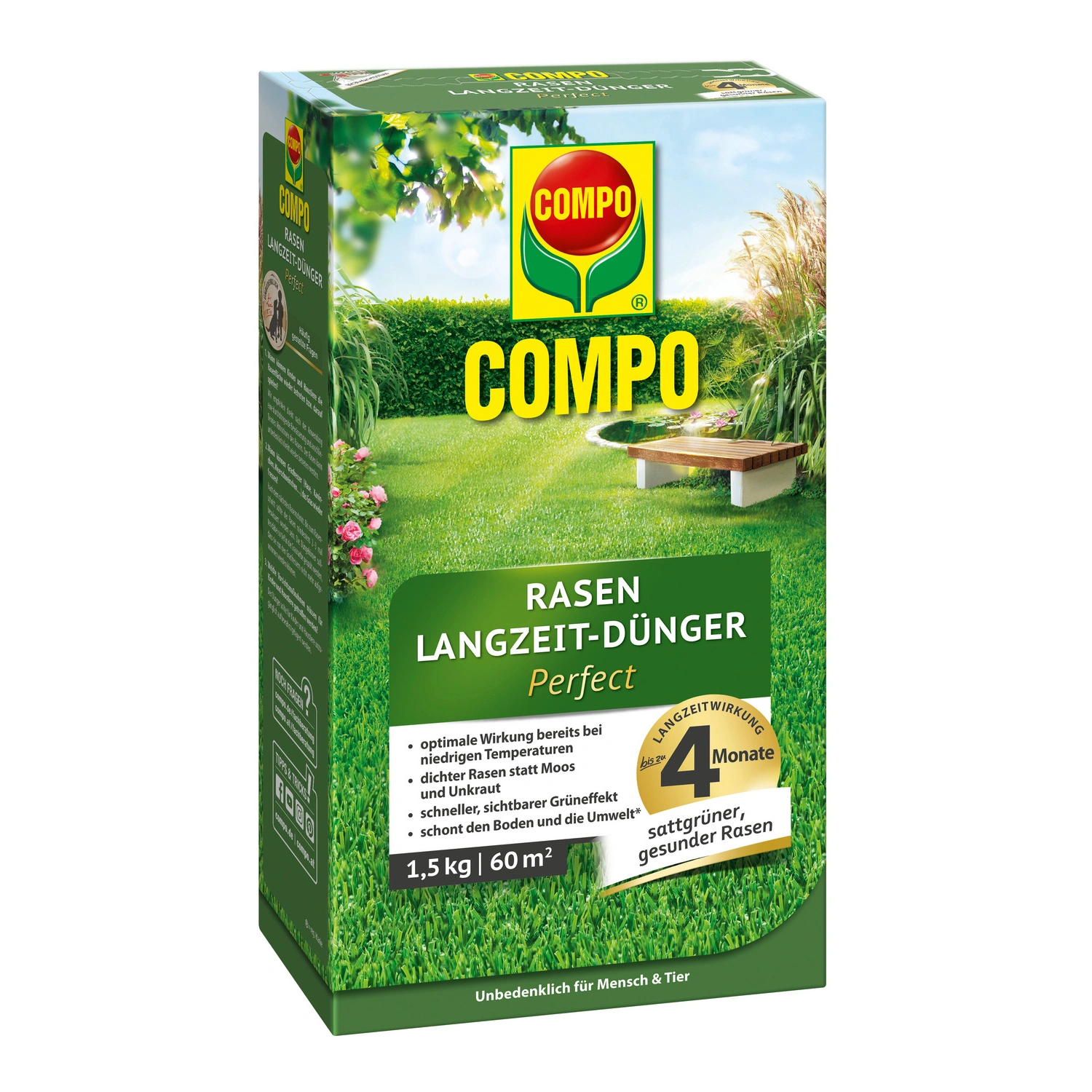 Rasendünger »Perfect«, Langzeit-Dünger, 1,5 kg