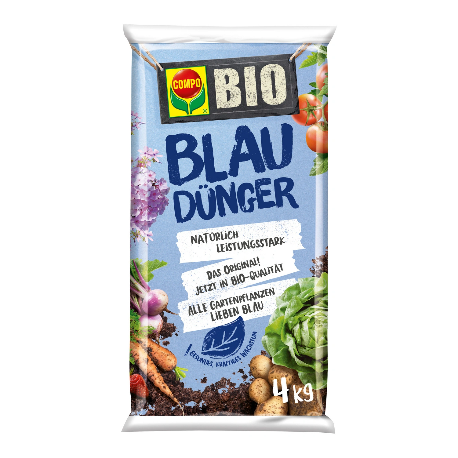Blaudünger, 4 kg, ideal für Obst-, Gemüse- und Gartenpflanzen