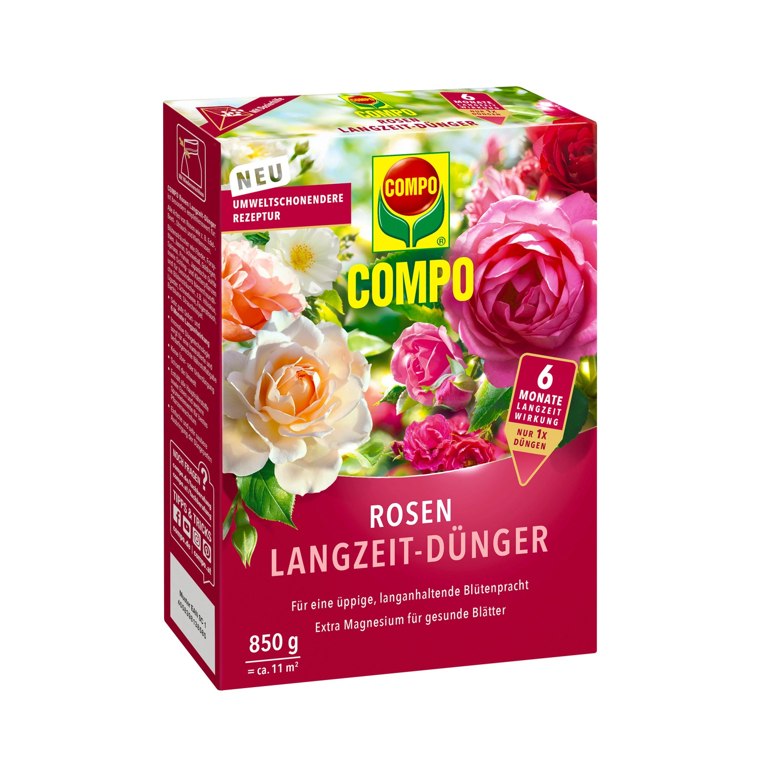 Spezialdünger, Rosen Langzeit-Dünger, 850 g