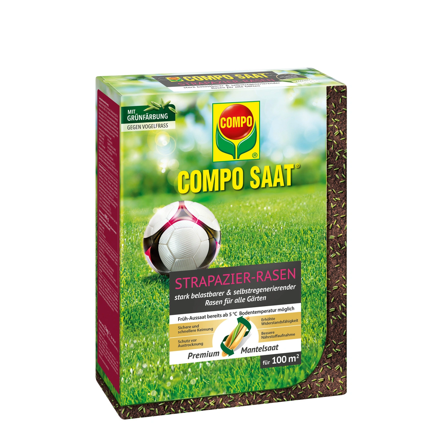 Rasensamen »Strapazier-Rasen«, 2 kg, für 100 m²