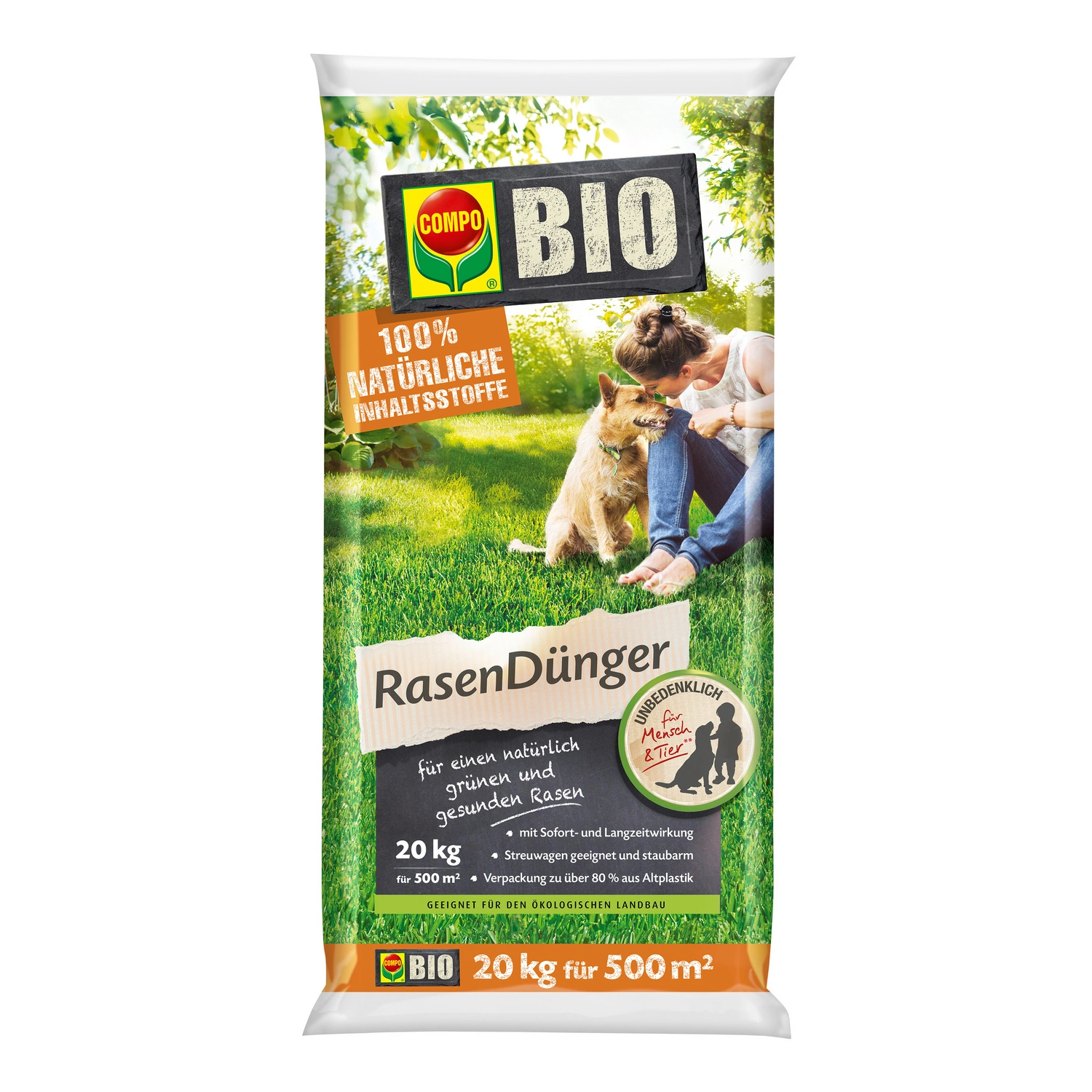 Rasendünger, 20 kg für 500 m²