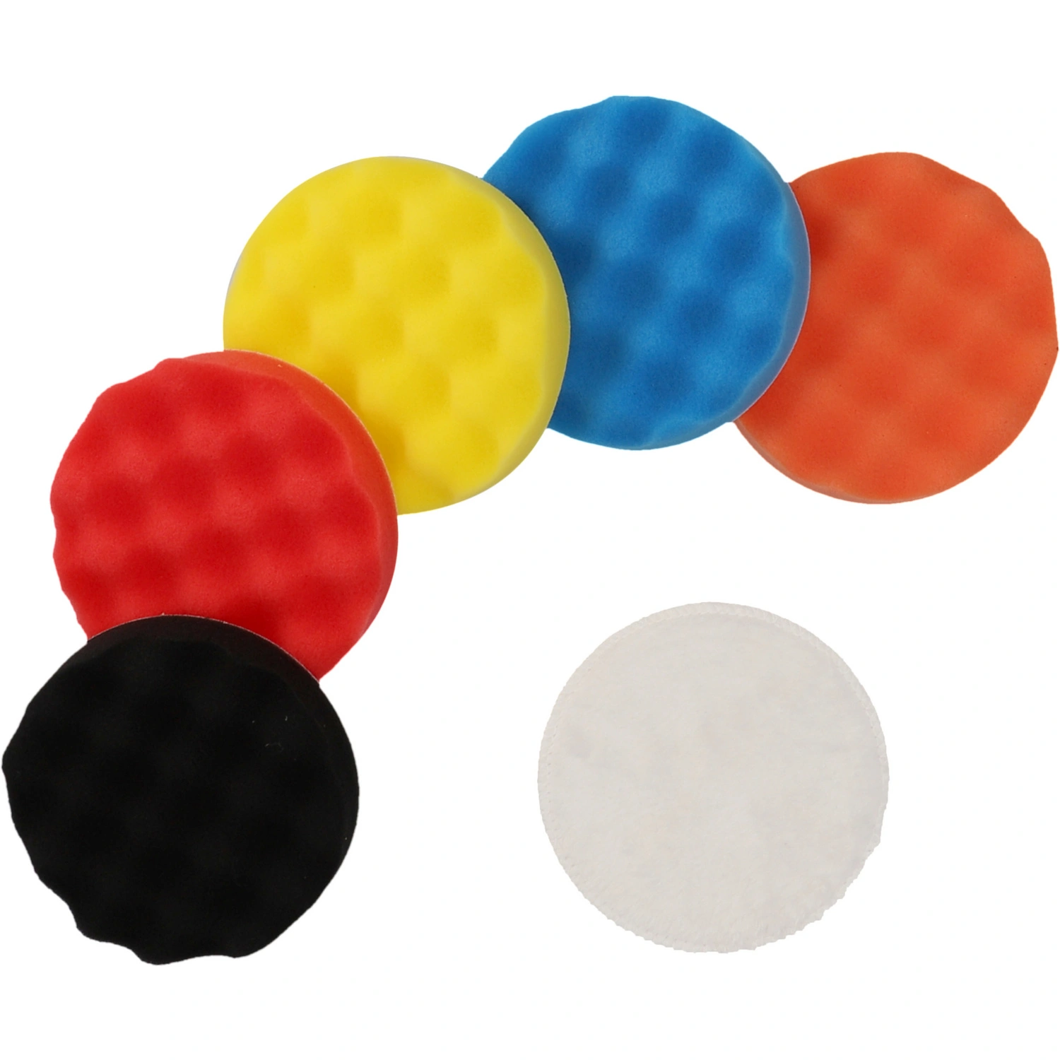 Schwamm, Polierset, Ø 12,5 cm, 5 Stück