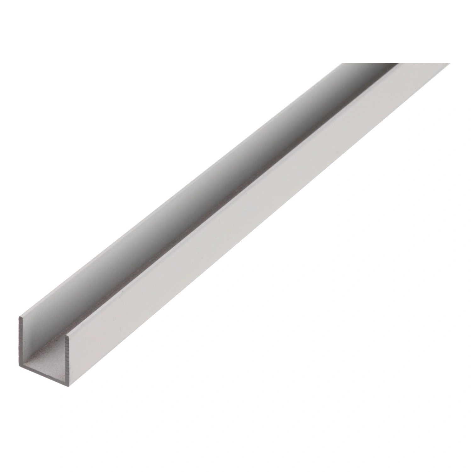 Ba-Profil, U-Form, Alu natur, LxBxH: 200×1,5×1,2 cm