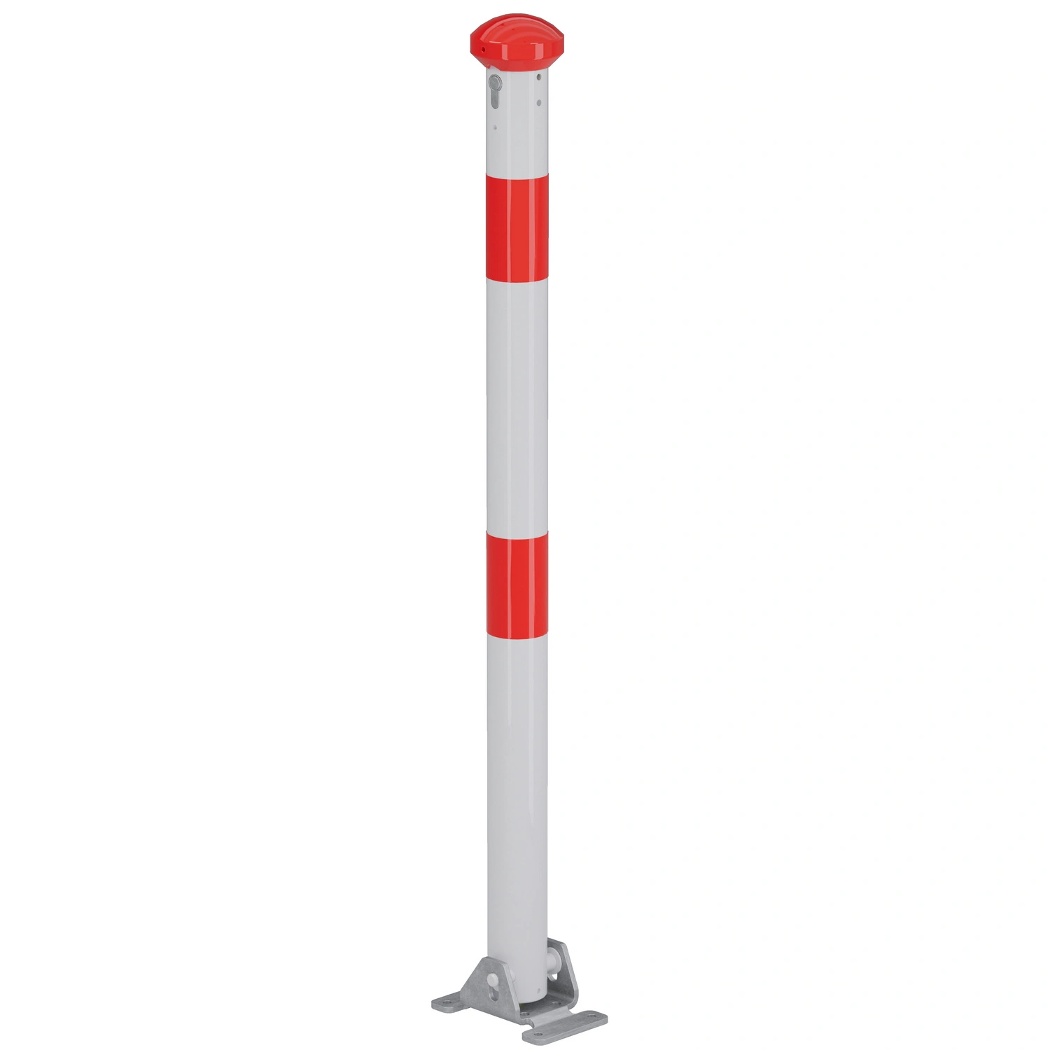 Absperrpfosten, feuerverzinkt, umlegbar, LxB: 101,2×16 cm